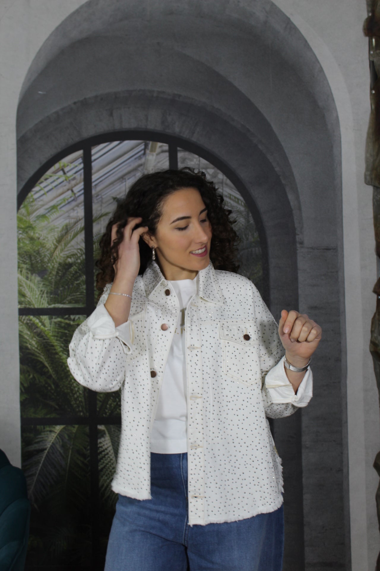 GIACCA CAMICIA DI JEANS GUESS CON MICROBORCHIE