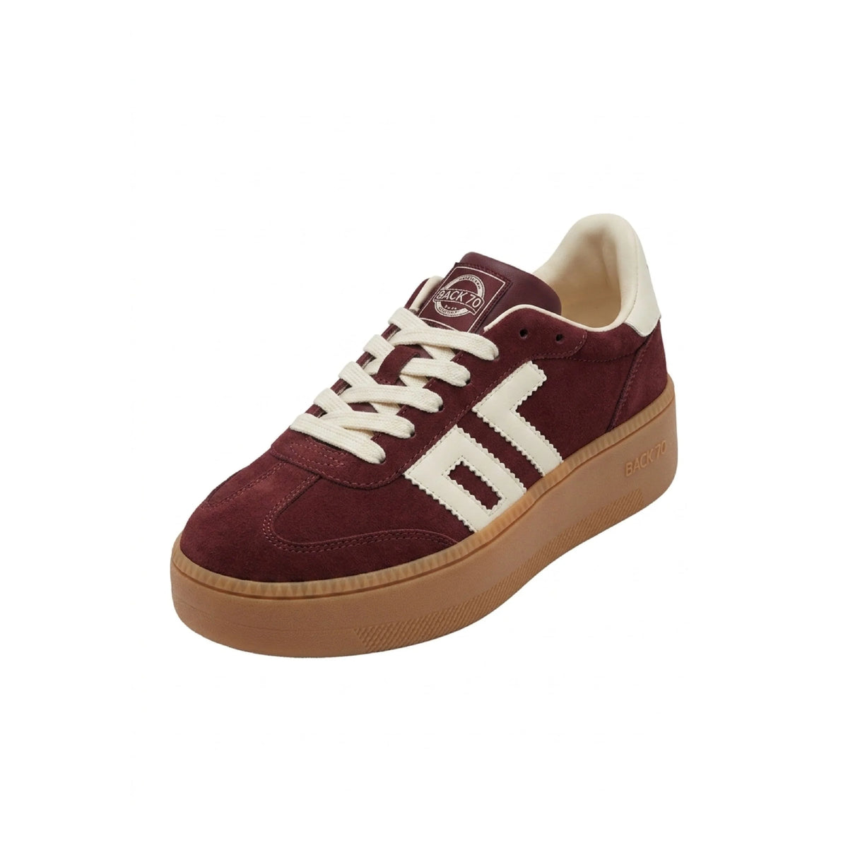 SNEAKERS BACK 70 XXL CON LACCI WINE BUTTER