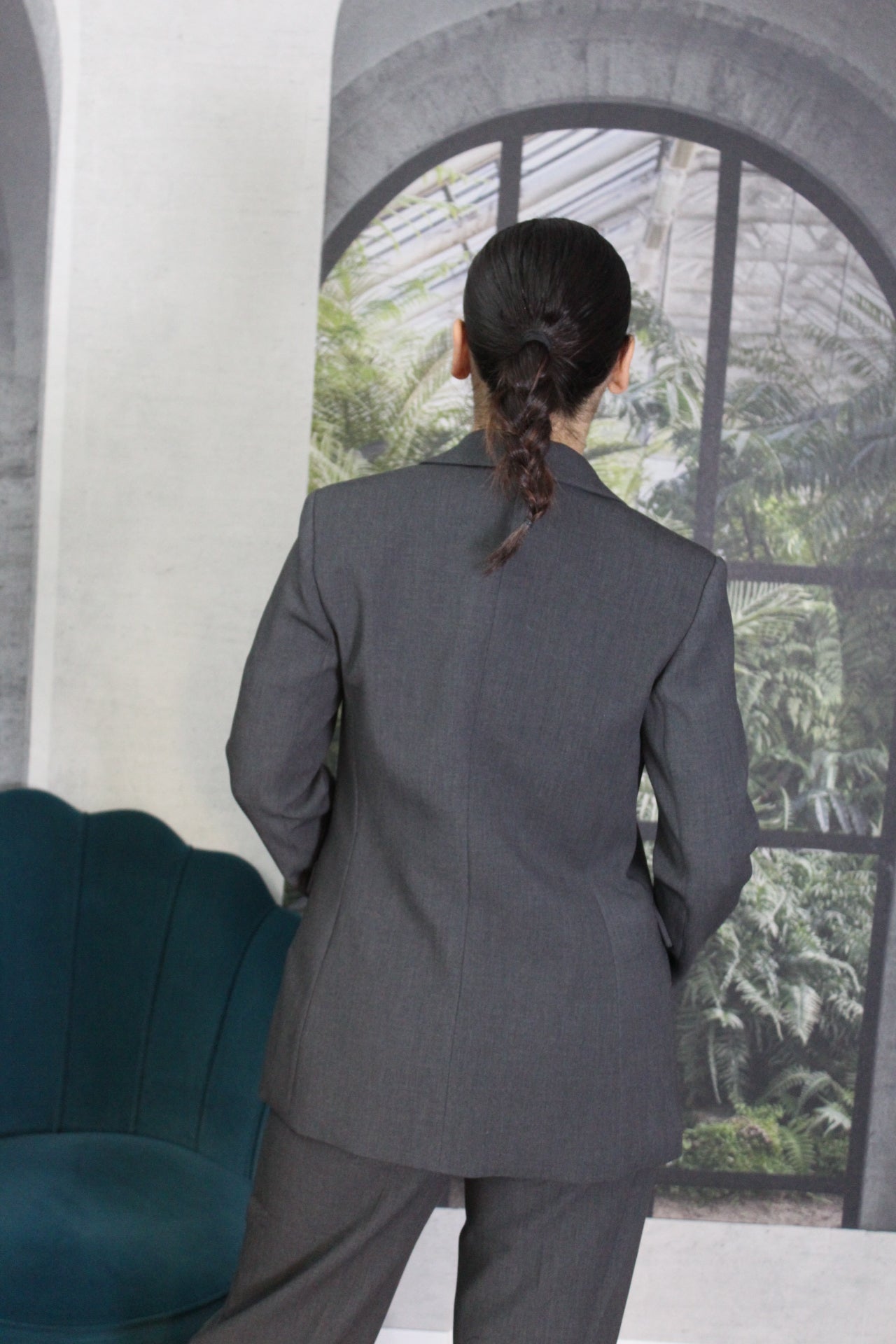 GIACCA TAILLEUR GRIGIA GUESS