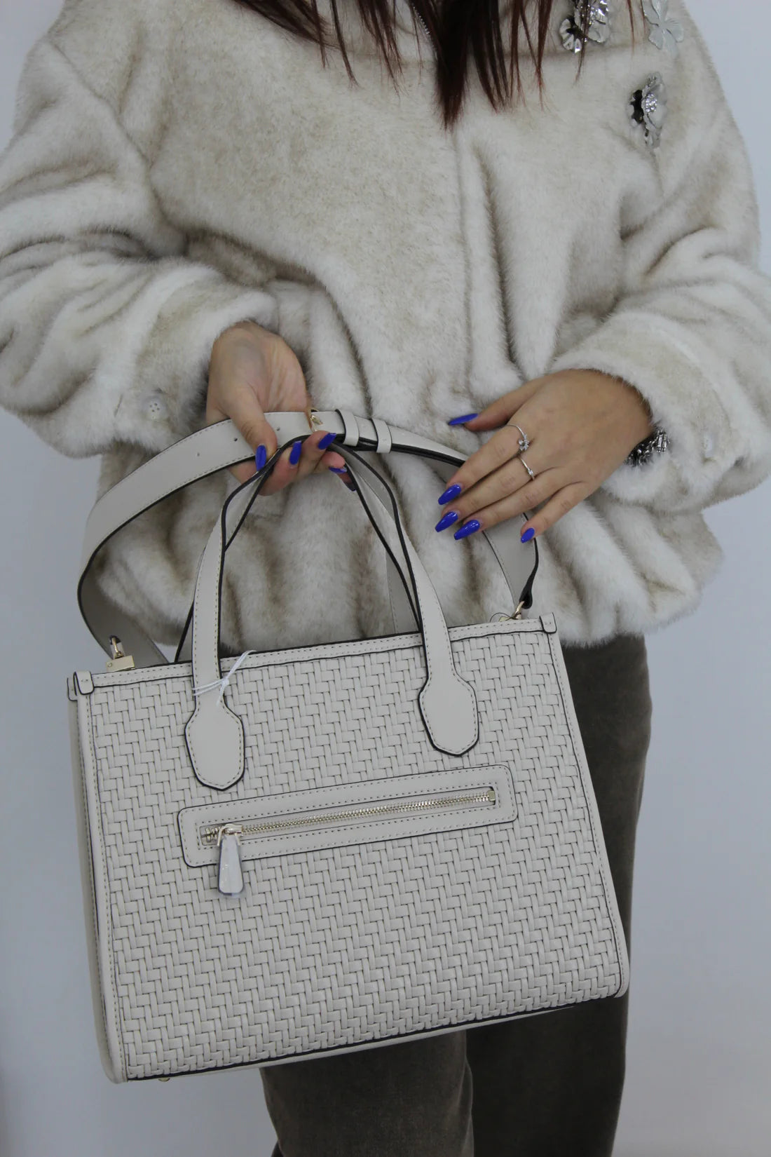 BORSA SILVANA GUESS BIANCA