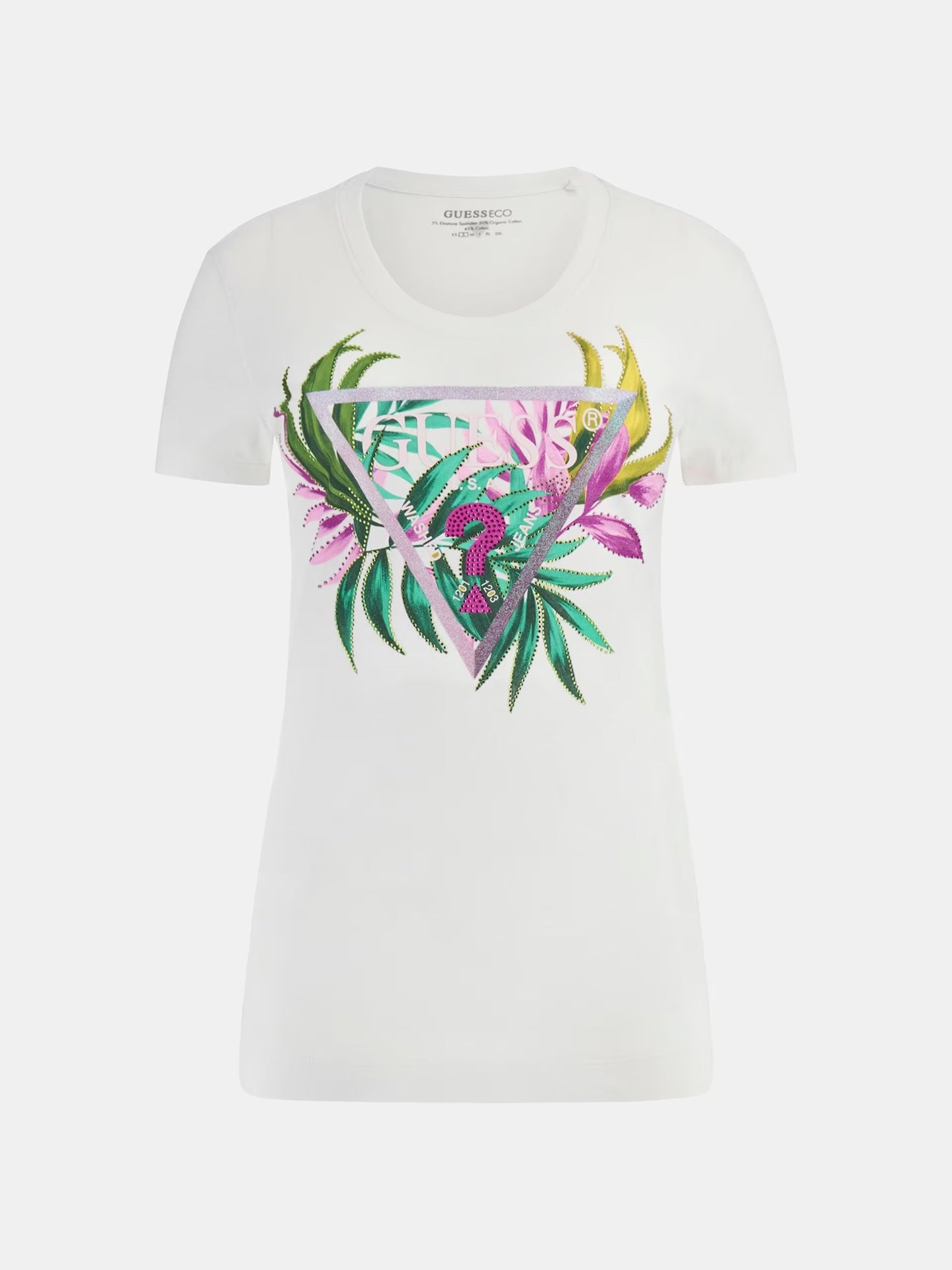 T-SHIRT GUESS VESTIBILITA' SLIM LOGO TRIANGOLO