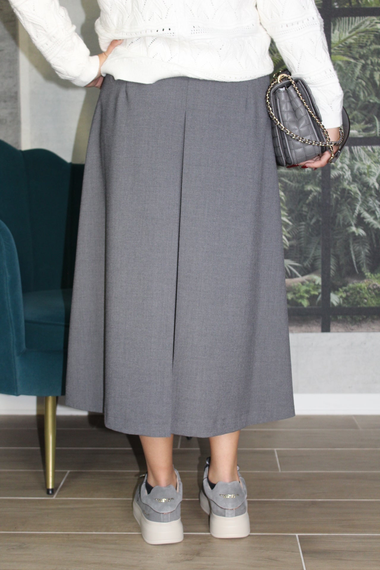 GONNA GRIGIA SPACCO KAOS