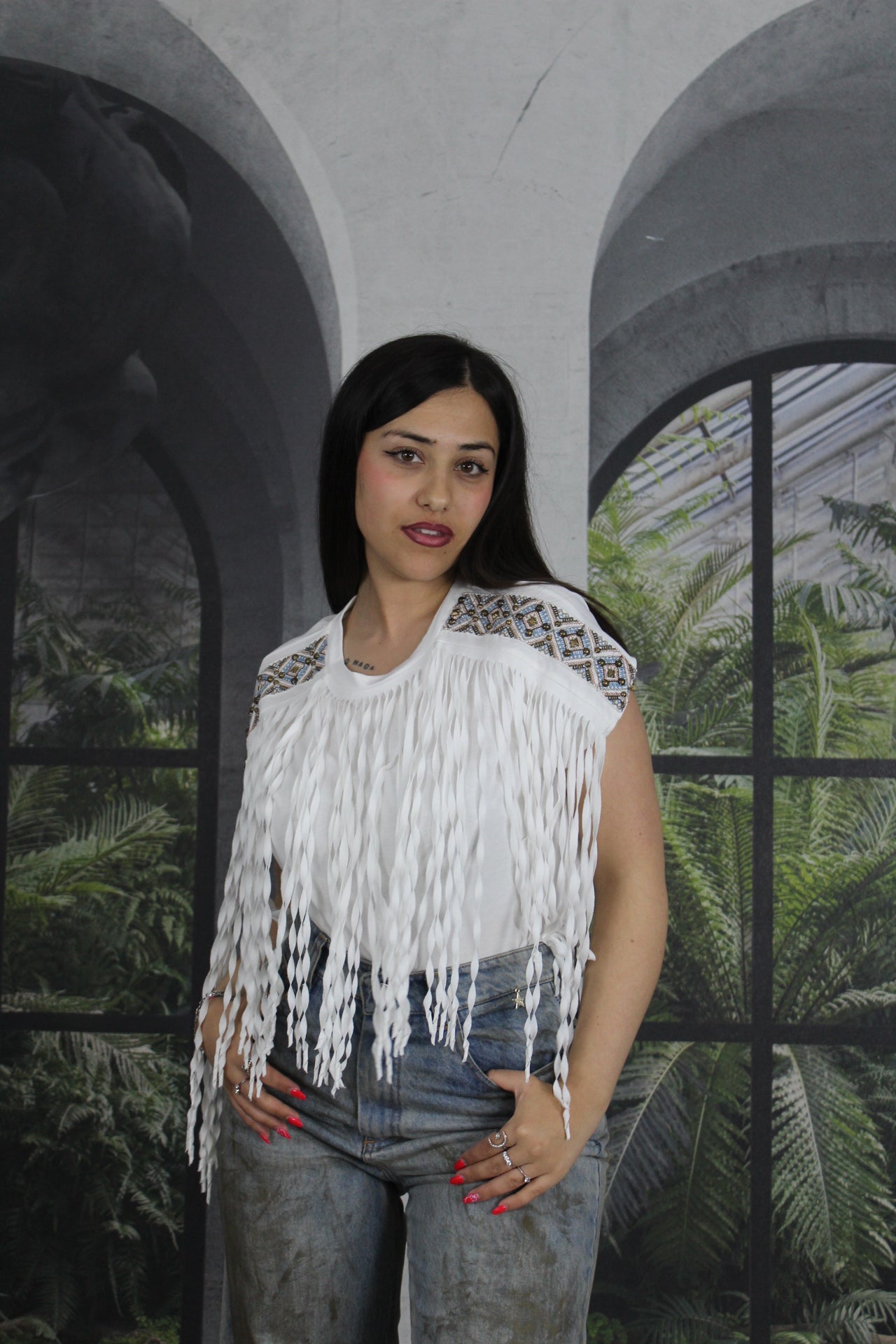 BLUSA MOTEL FRANGE