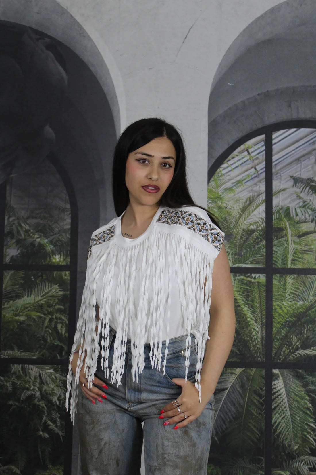 BLUSA MOTEL FRANGE