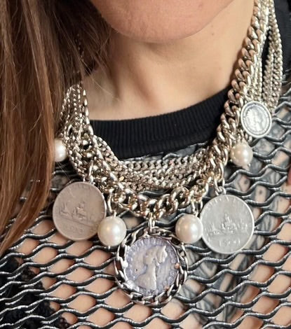 COLLANA Necklace - BE042-C75-SILVER BIJOUX ESPRESSO