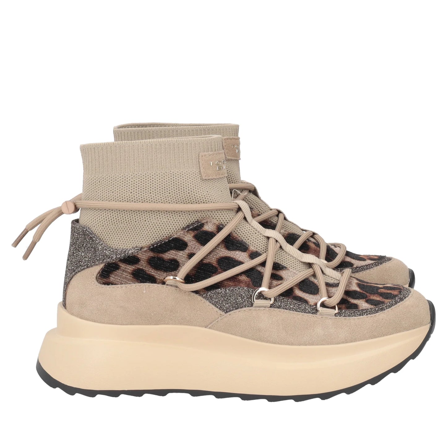 SNEAKER CHILL OUT CON STAMPA ANIMALIER BEIGE TOSCA BLU