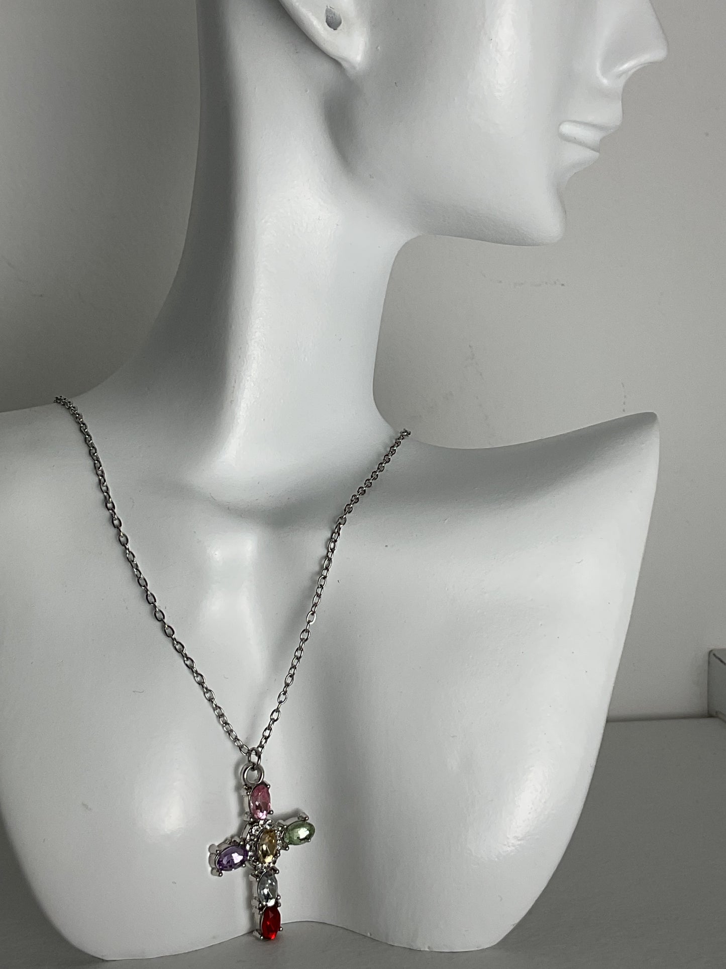 COLLANA CROCE COLORATA