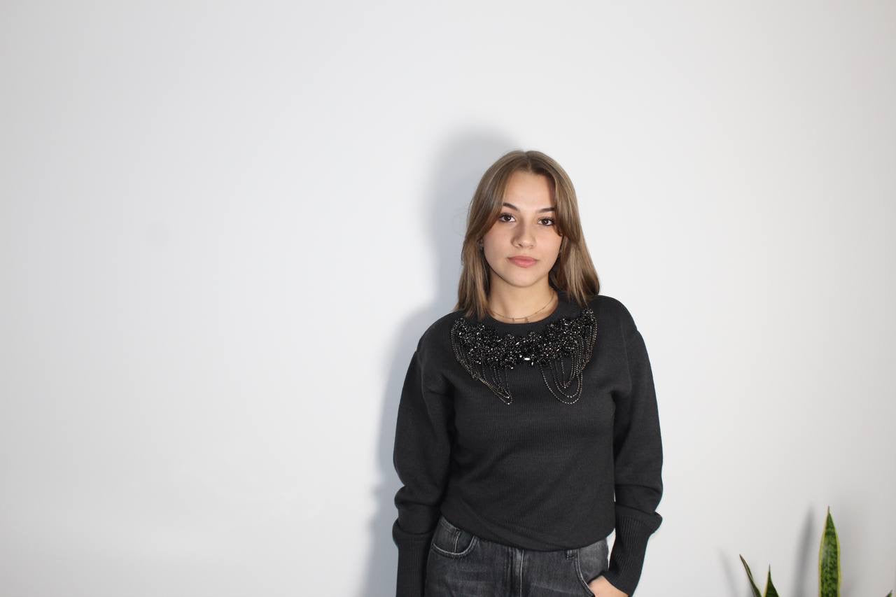 Maglione Trash and Luxury Collana