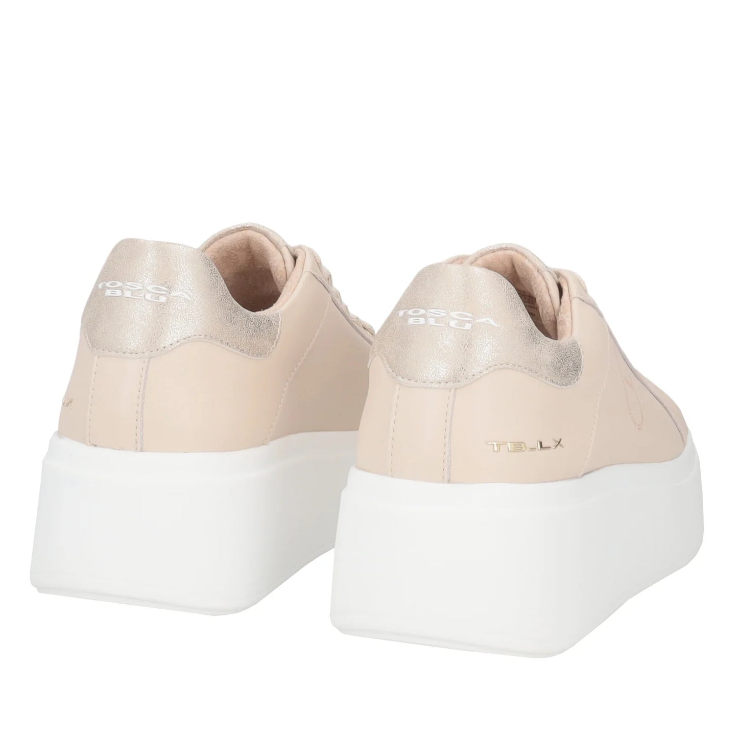 SNEAKER ELETTRA CON FIORI IN STRASS TOSCA BLU