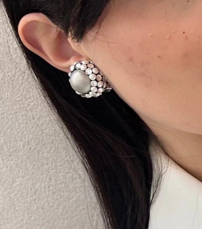 ORECCHINI PERLE GRANDI BIJOUX ESPRESSO