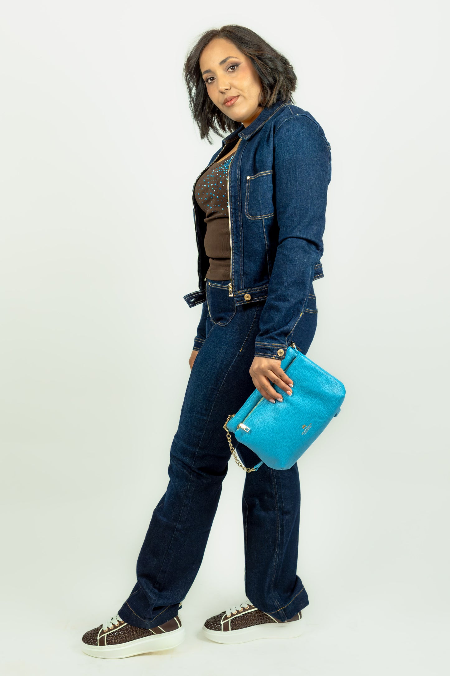 BORSA CUOIERIA FIORENTINA DOUBLE POUCH
