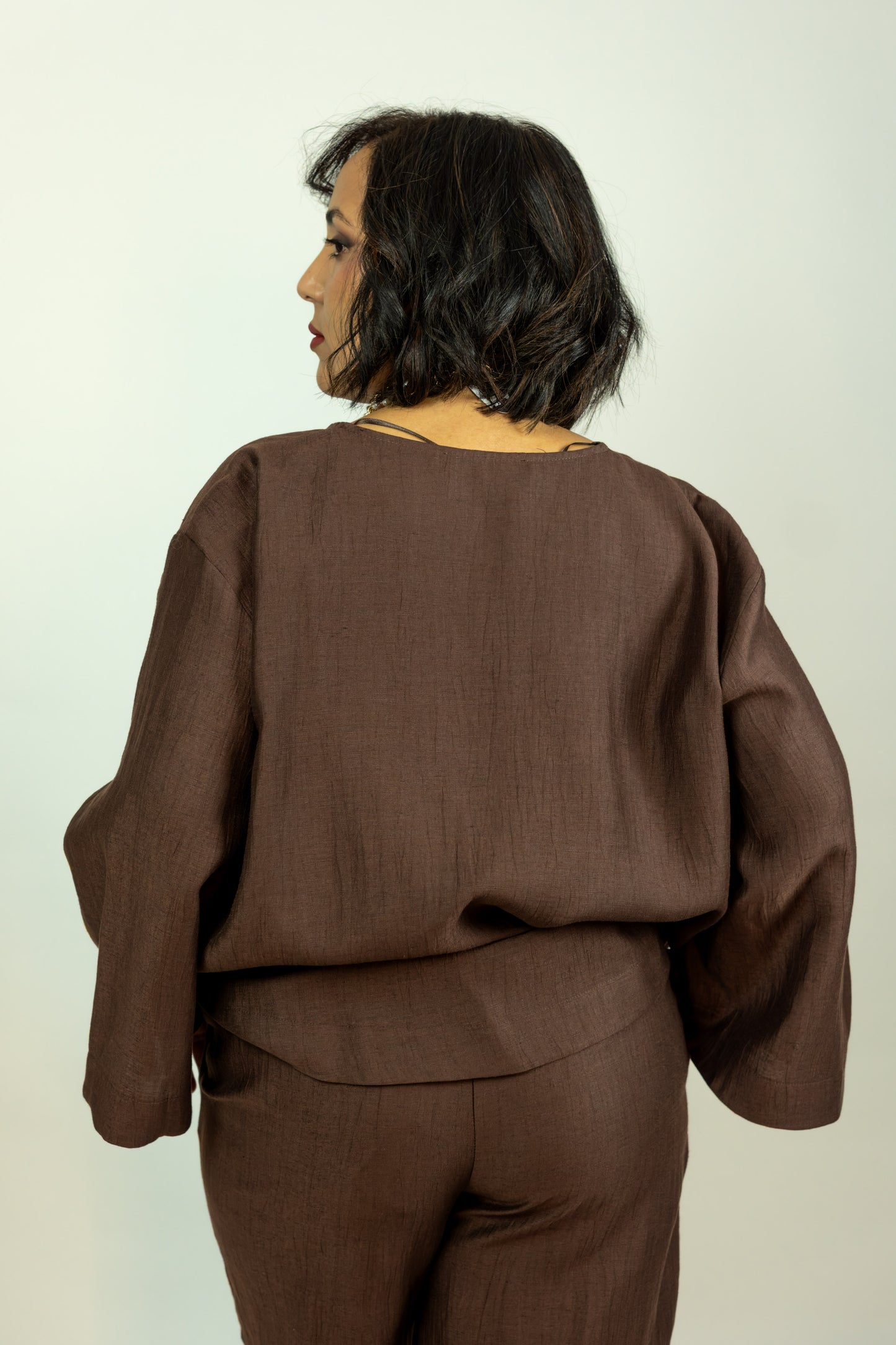 BLUSA COMPLETO KAOS CIOCCOLATO