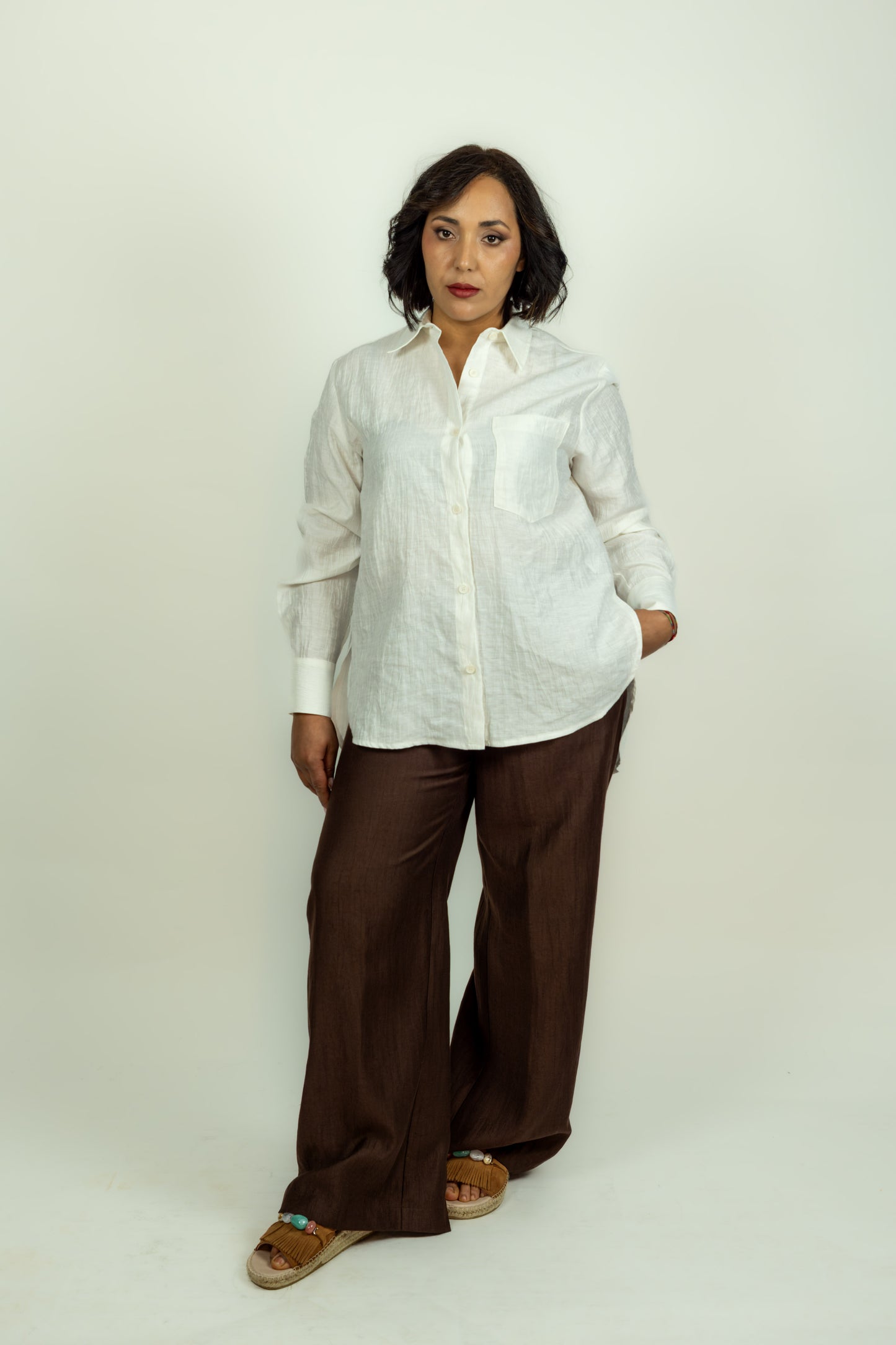 CAMICIA STROPICCIATA KAOS