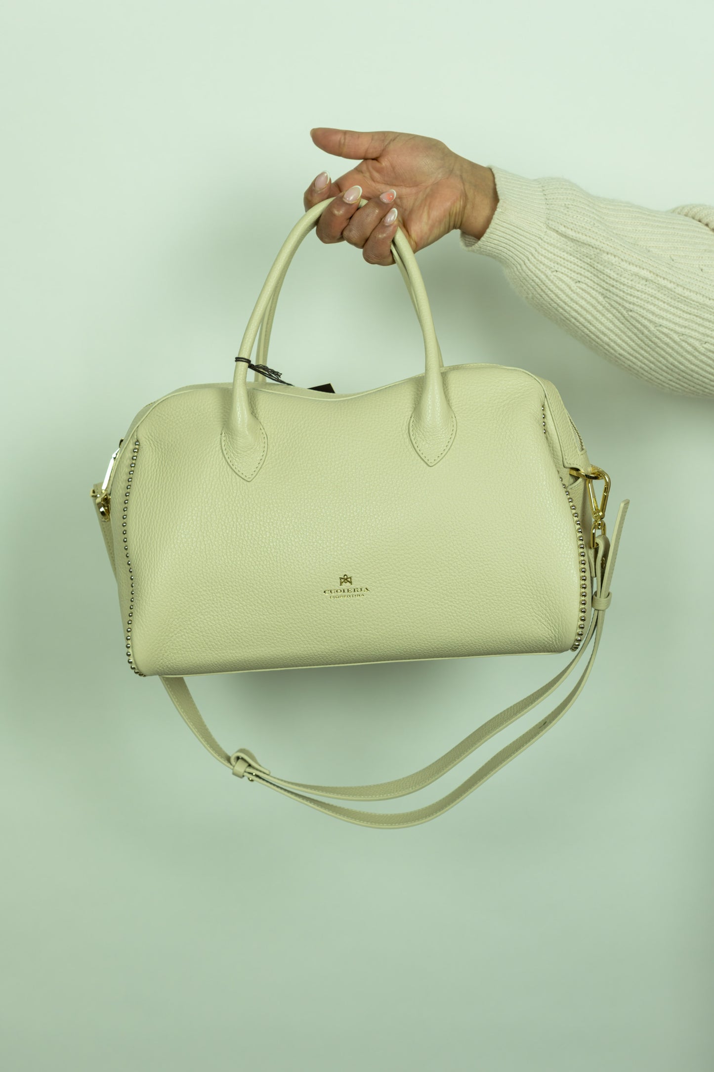 BORSA CUOIERINA FIORENTINA PANNA