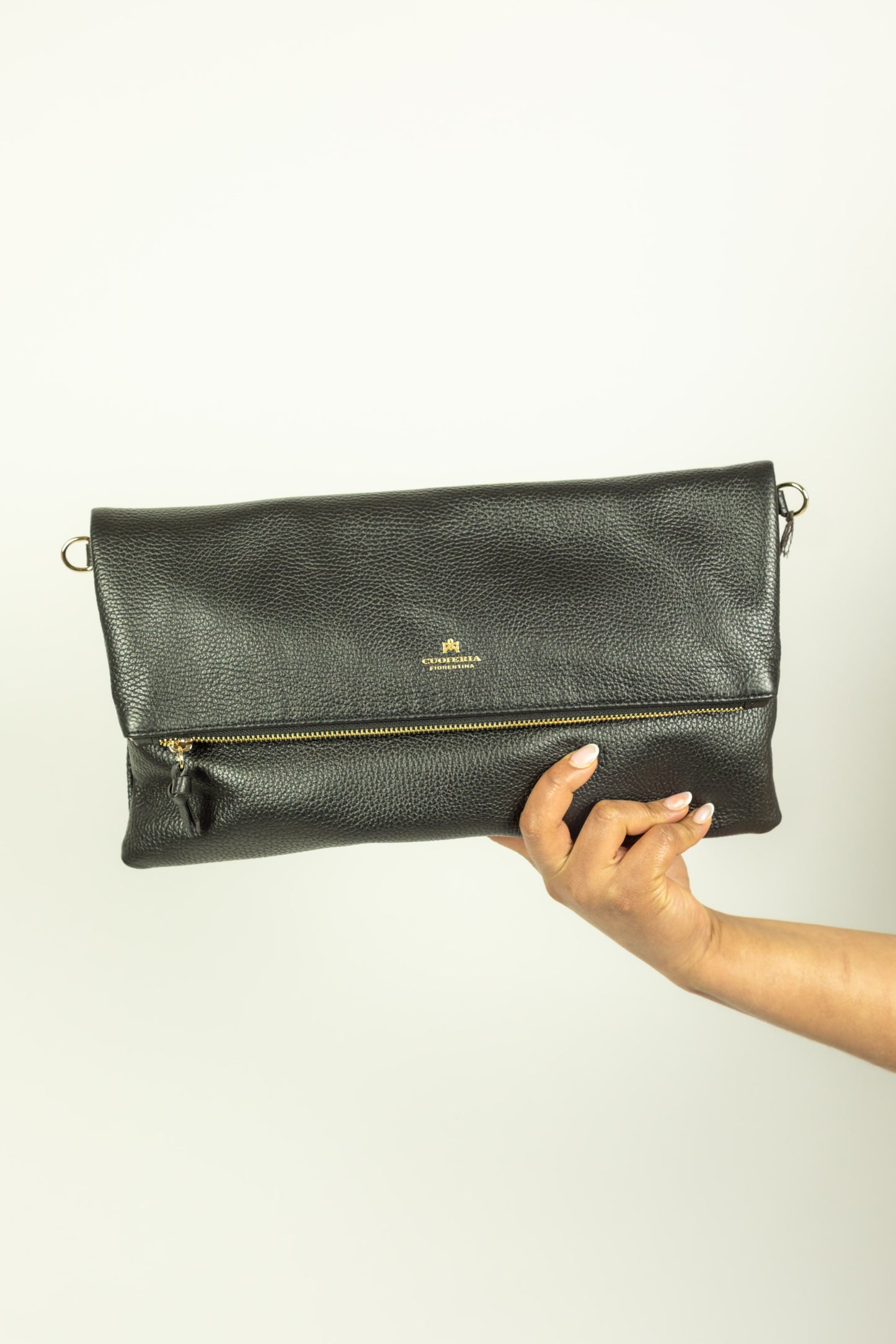 MAXI POUCH NERA CUOIERIA FIORENTINA
