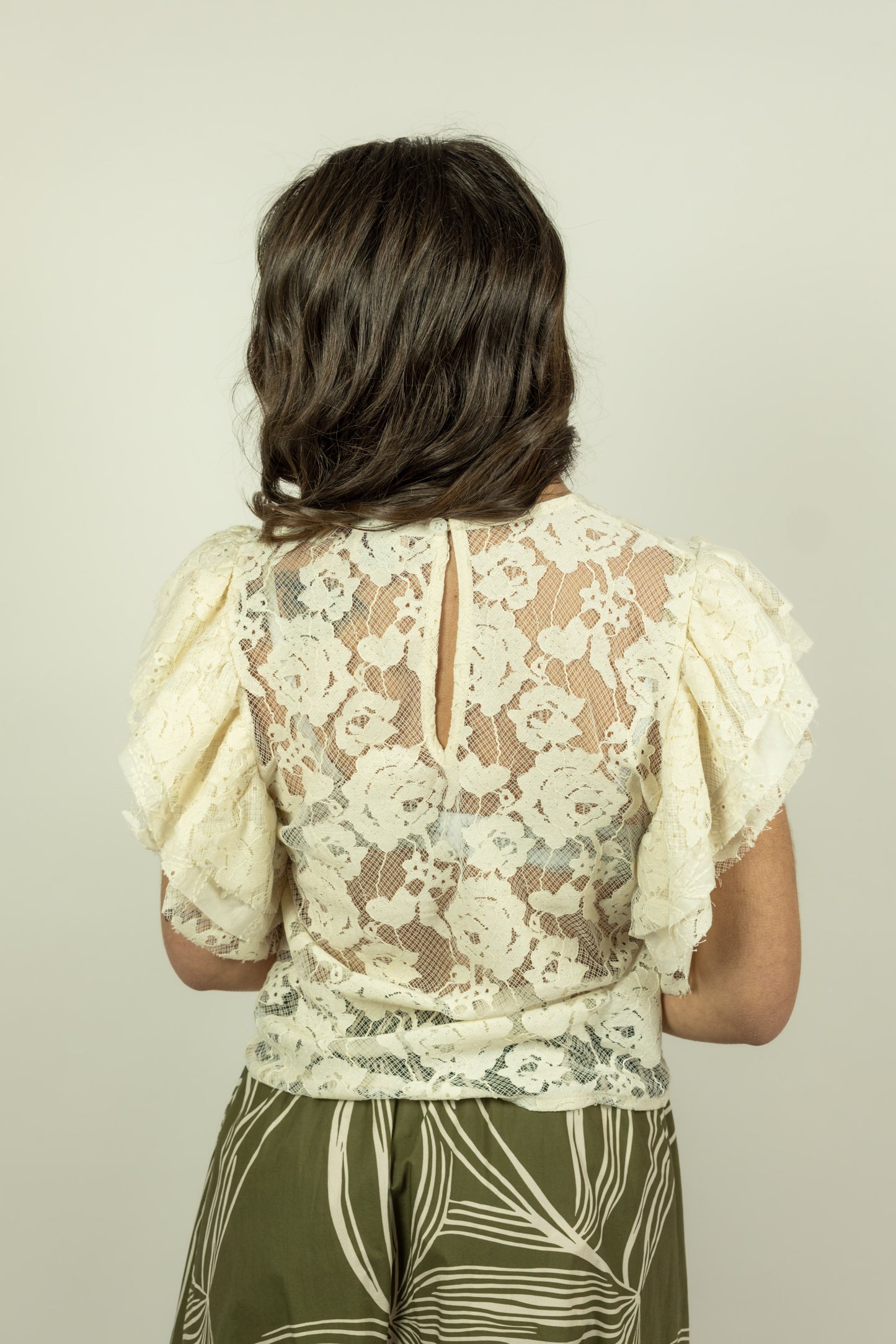 CAMICIA RICAMI PANNA MEME ROAD