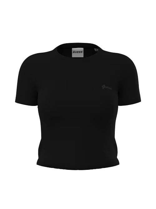 T-SHIRT GUESS NERA CHARA SS TEE