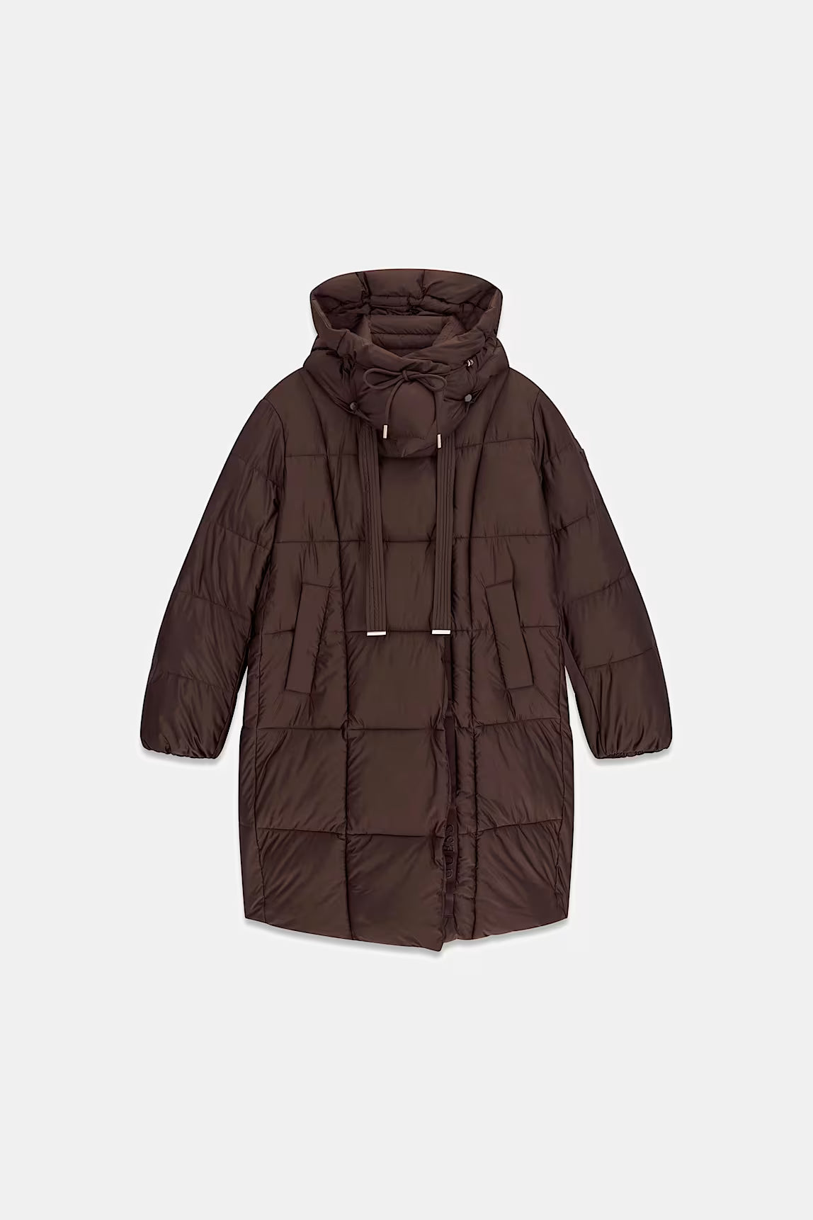 PIUMINO DI MEDIA LUNGHEZZA GUESS MARRONE