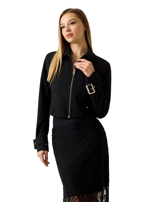GIACCA NERA GUESS CLAUDIE TRUCKER
