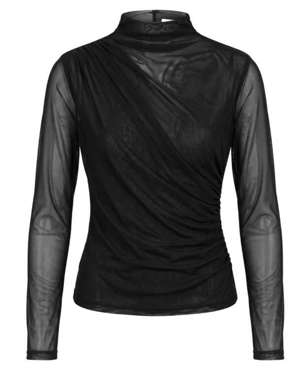 MAGLIA KAOS TRASPARENTE NERA