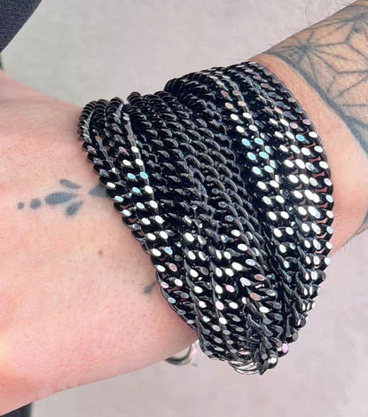 BRACCIALE INTRECCIO NERO BIJOUX ESPRESSO