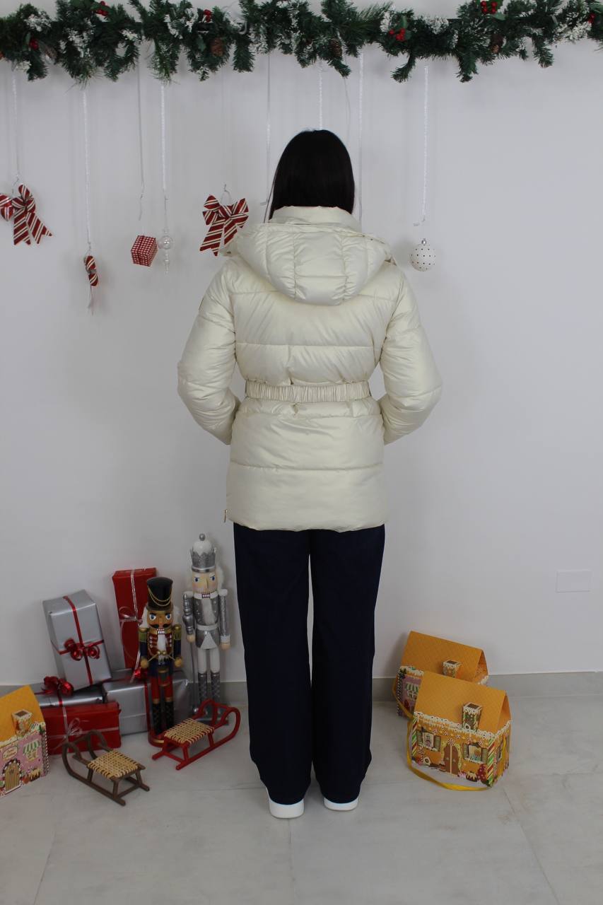 PIUMINO TRASH AND LUXURY CON CAPPUCCIO E CINTURA