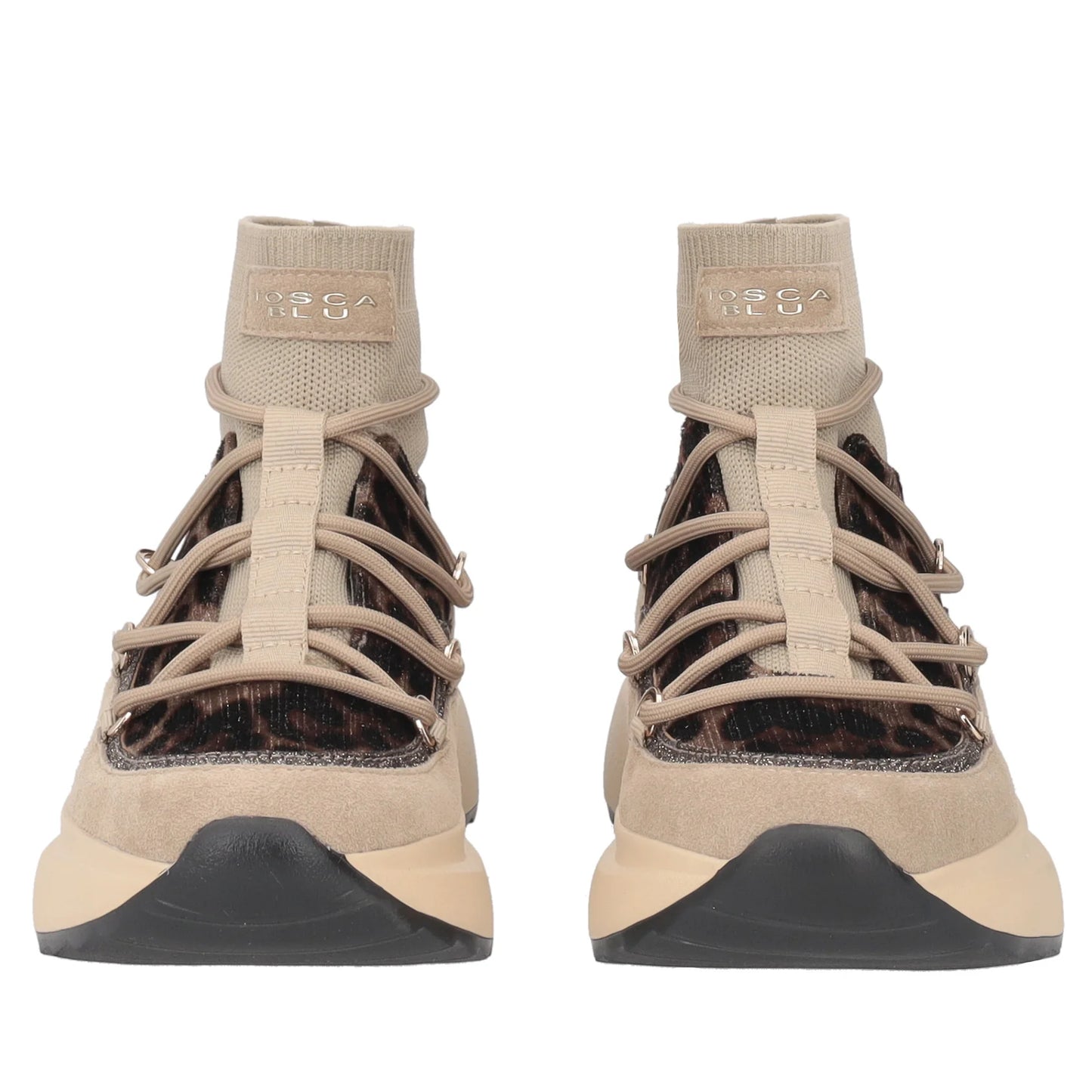 SNEAKER CHILL OUT CON STAMPA ANIMALIER BEIGE TOSCA BLU