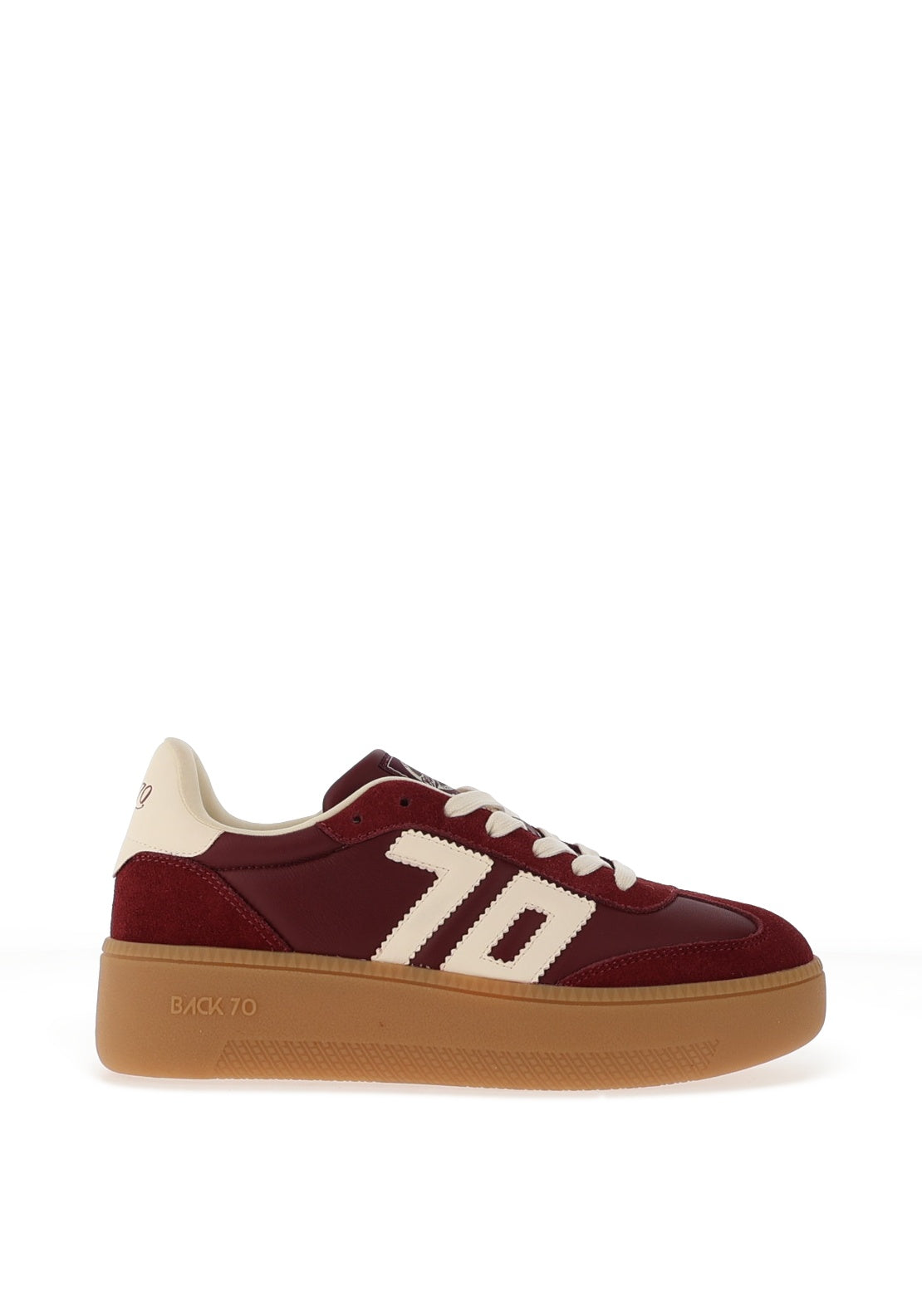 SNEAKERS BACK 70 XXL CON LACCI WINE BUTTER