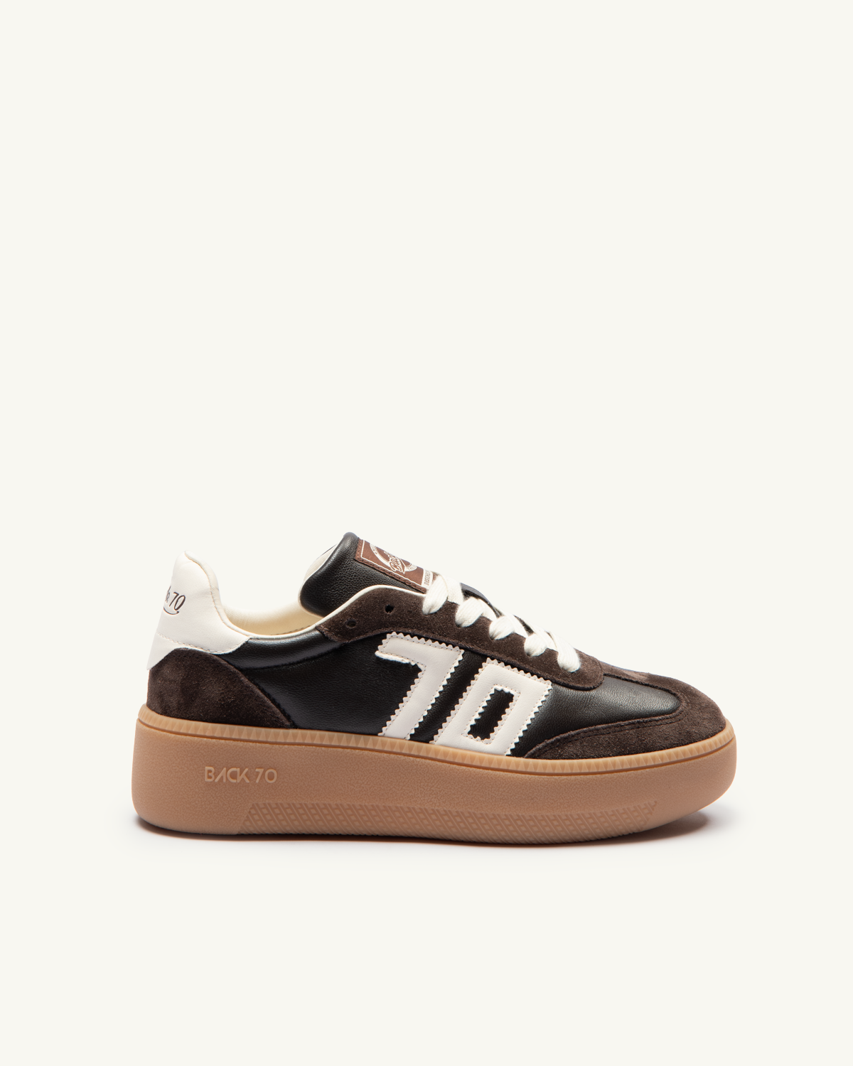 SNEAKERS BACK 70 XXL SPONGY NAPPA COFFEE BUTTER 70