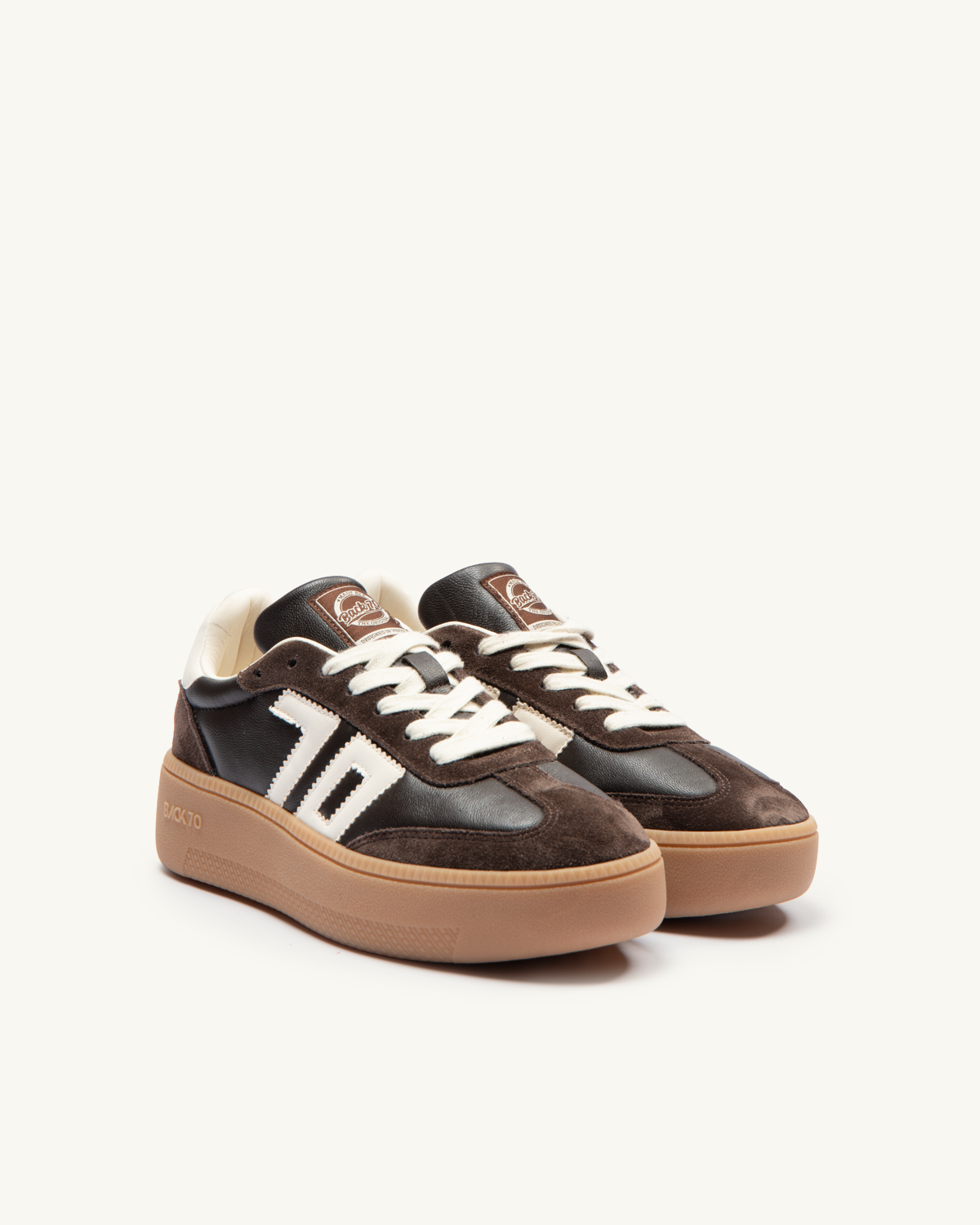 SNEAKERS BACK 70 XXL SPONGY NAPPA COFFEE BUTTER 70