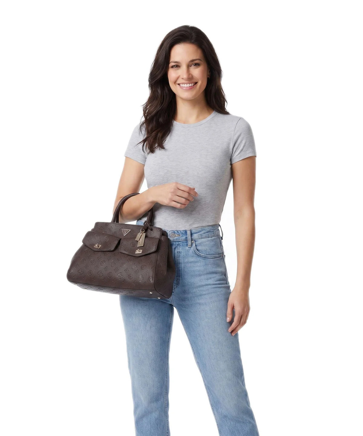 BORSA BLAKE LARGE GUESS MARRONE