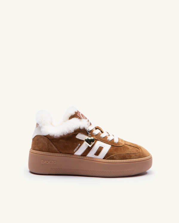 SNEAKERS BACK 70 XXL CAMOSCIO MARRONE BURRO 70