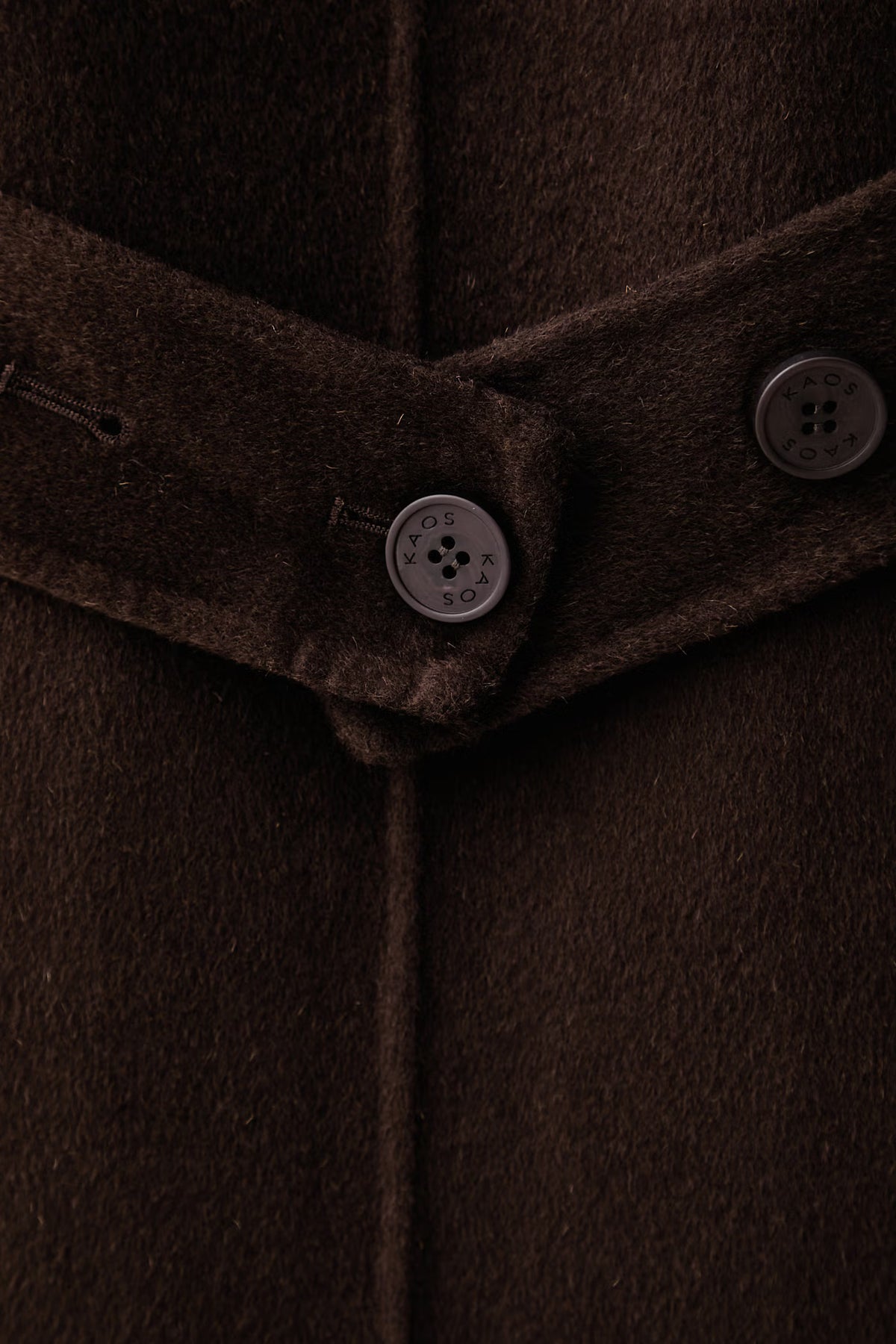 CAPPOTTO CON LANA KAOS MARRONE E PELLICCIA