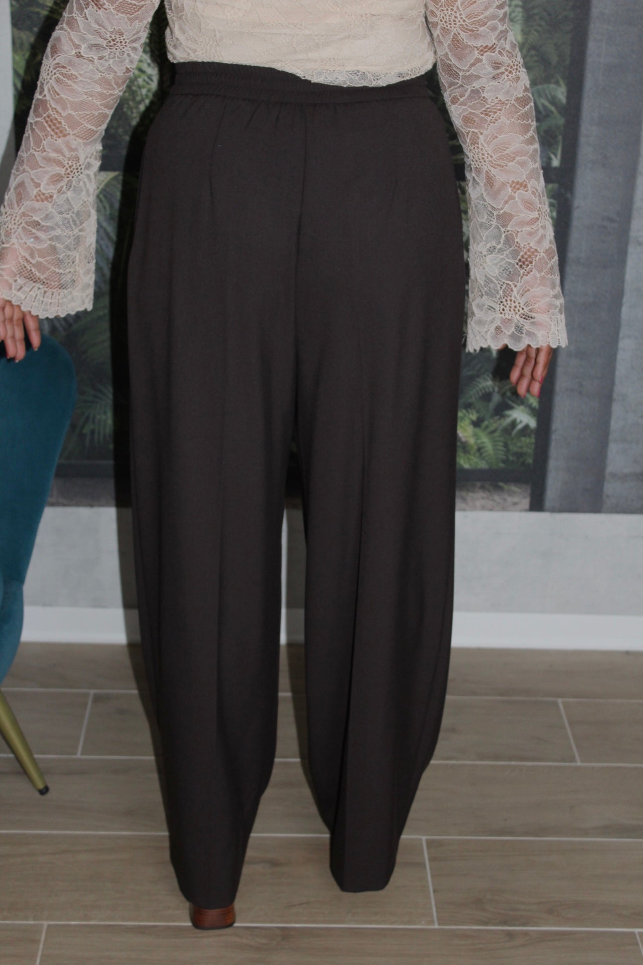 PANTALONE TAILLEUR MARRONE KAOS