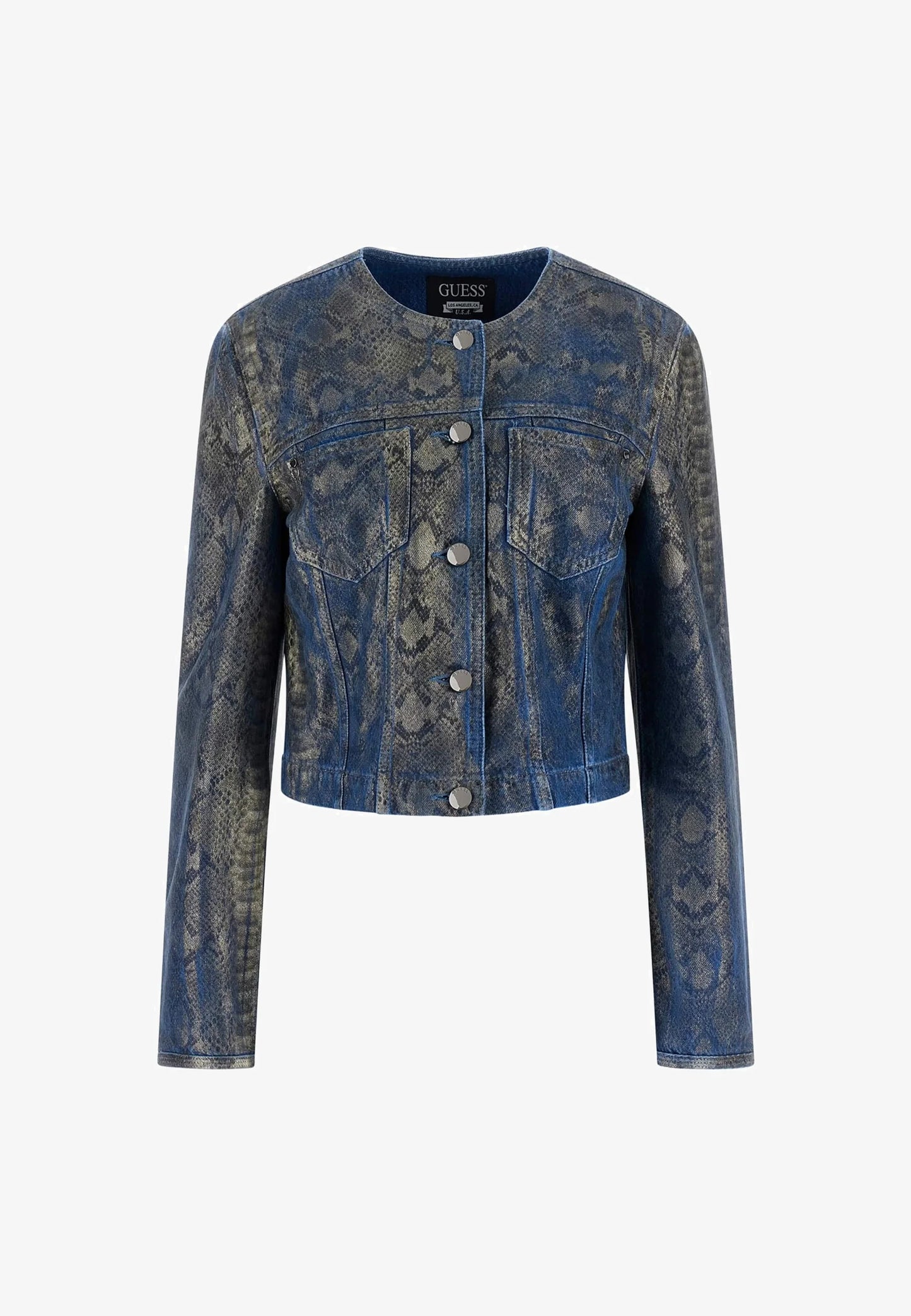 ANIMAL PRINT GUESS GIACCA DI JEANS