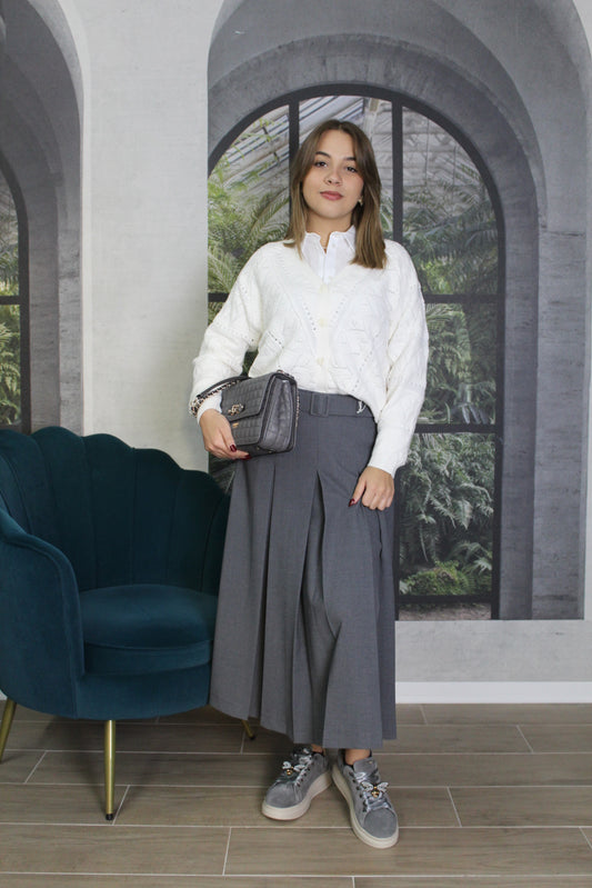 GONNA GRIGIA SPACCO KAOS