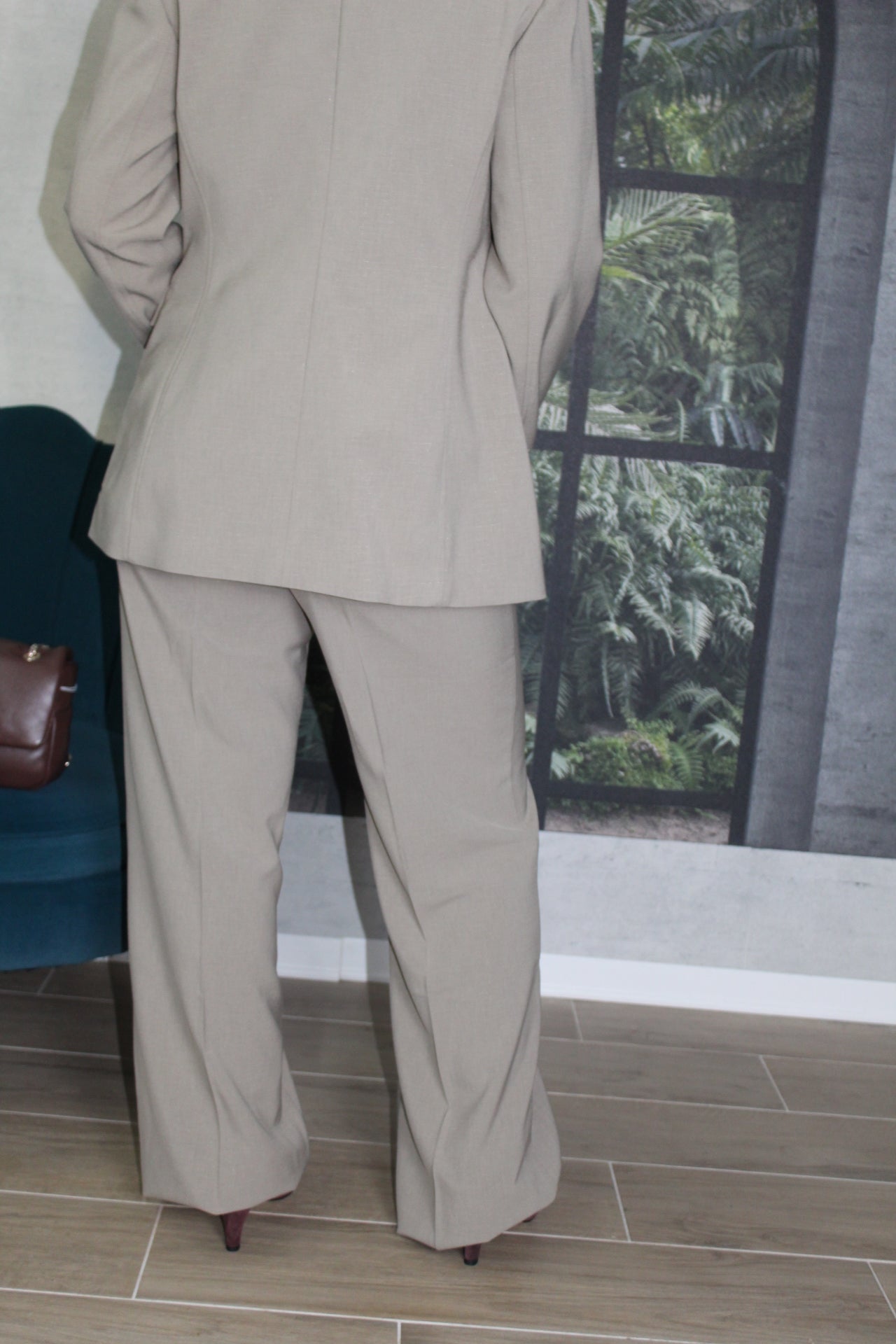 PANTALONE TAILLEUR GRIGIO GUESS