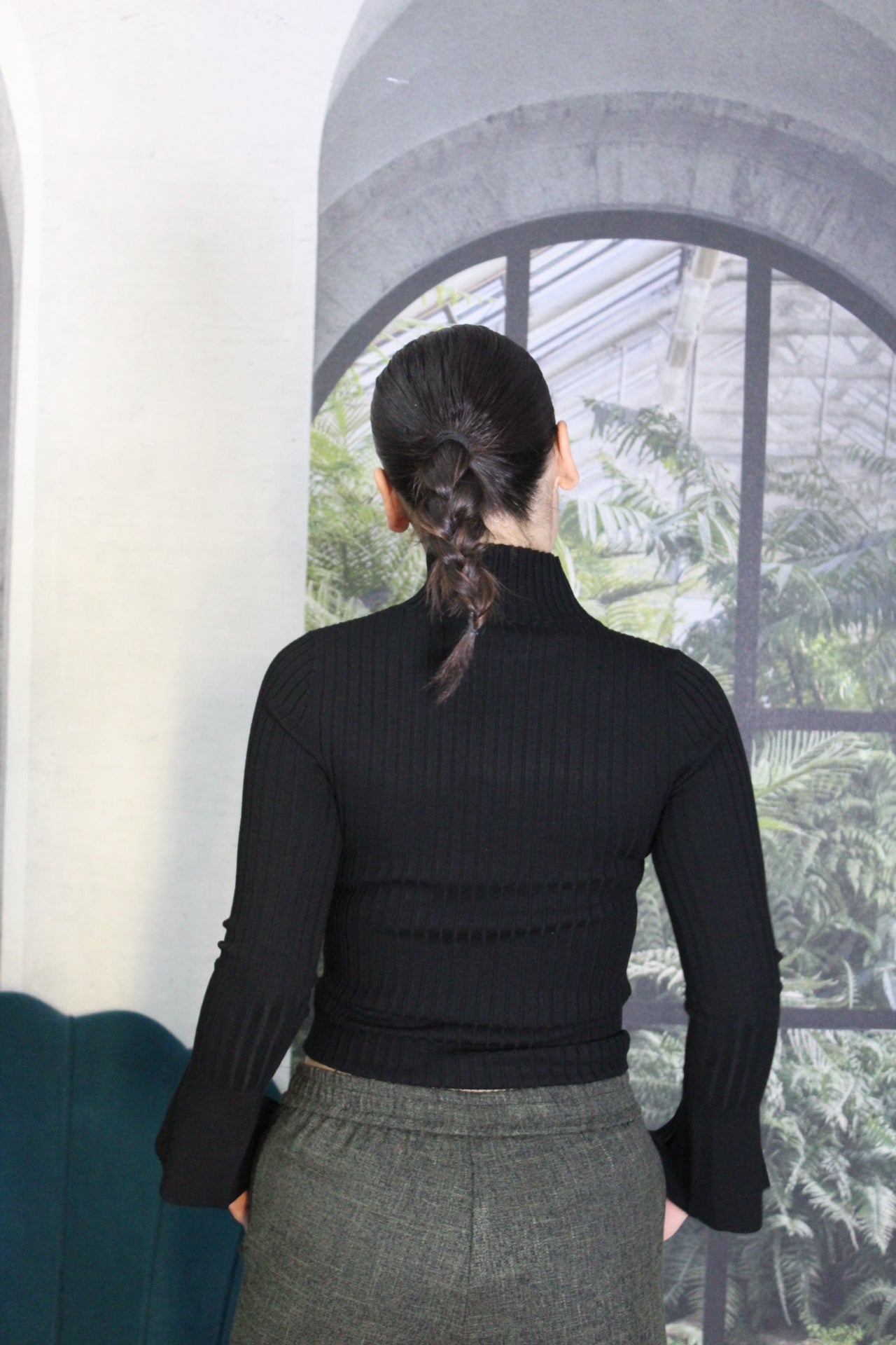 MAGLIA COLLO ALTO NERA KAOS