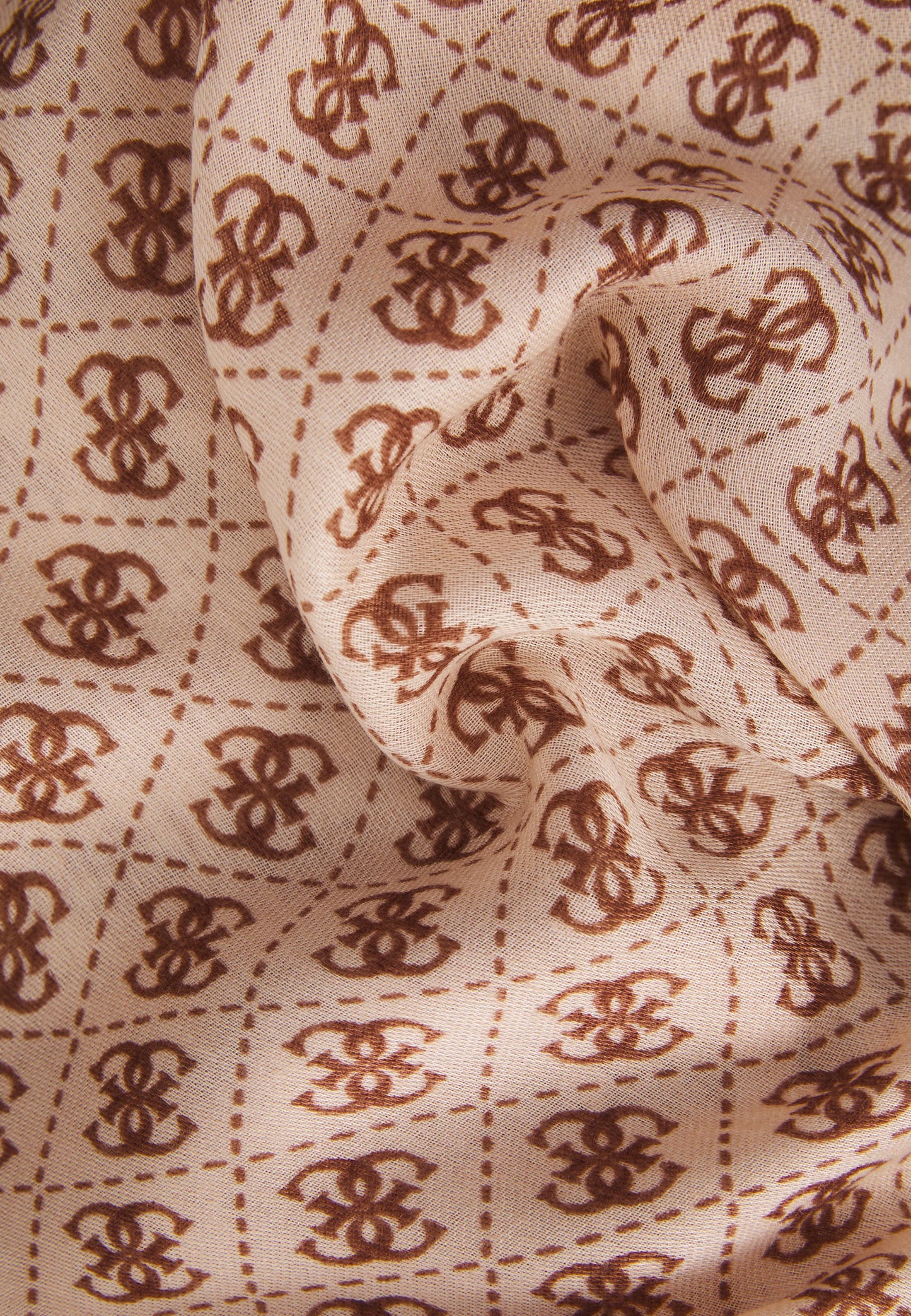 GUESS NOELLE SCARF UNISEX - Sciarpa - latte logo