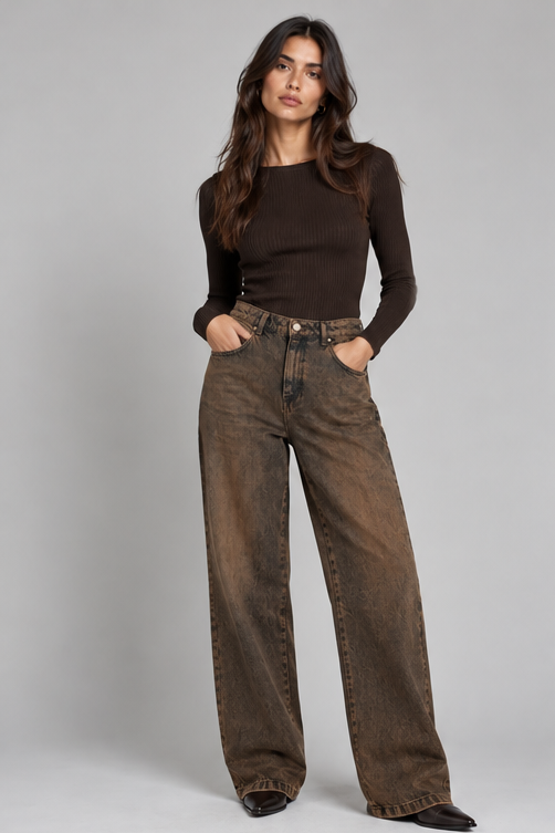 JEANS KAOS BARREL MORO