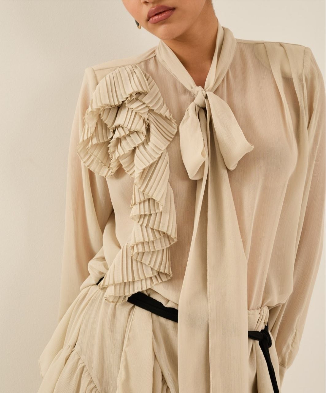 CAMICIA SOUVENIR FIOCCO GESSO