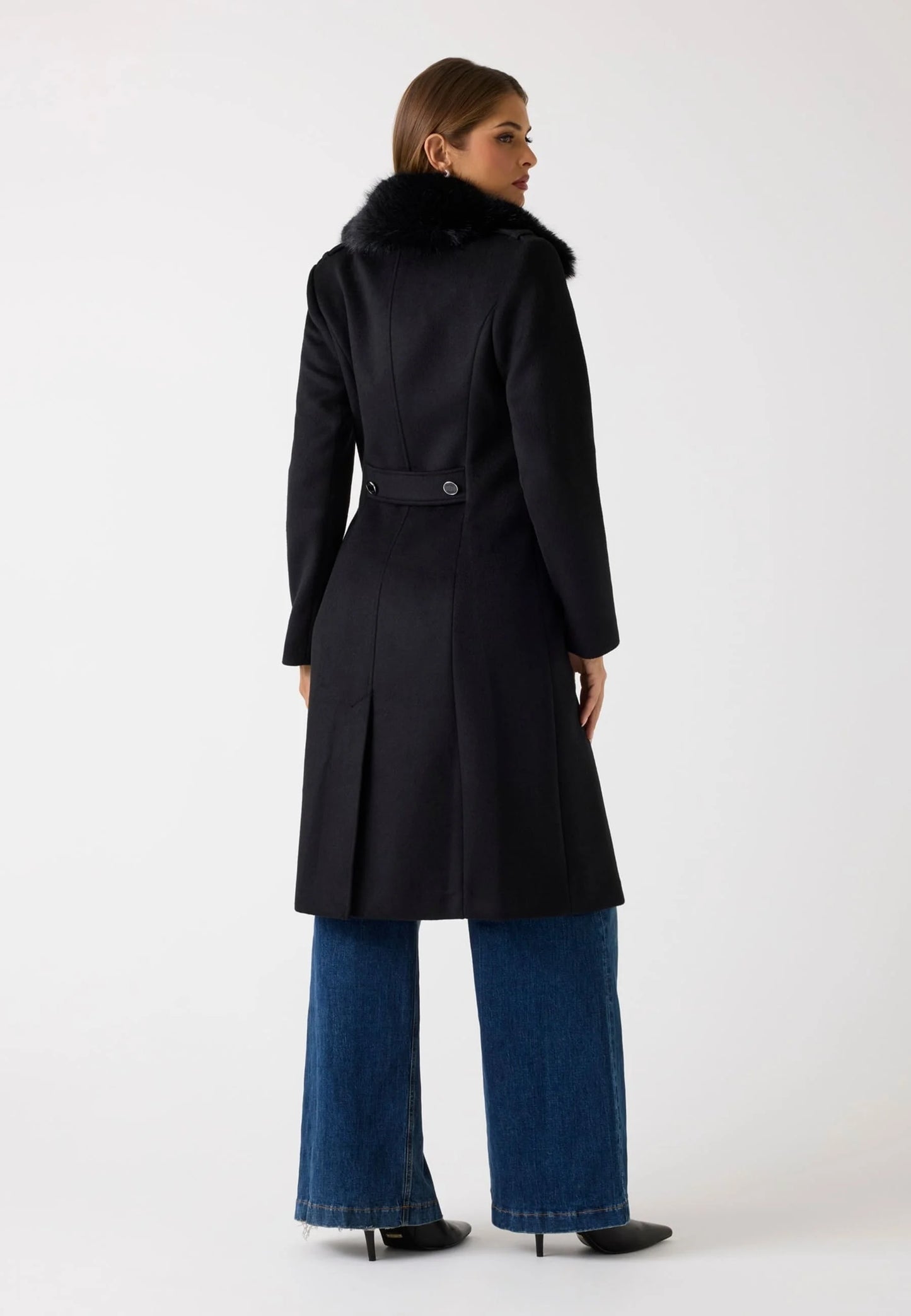 CAPPOTTO CLASSICO GUESS SCHWARZ