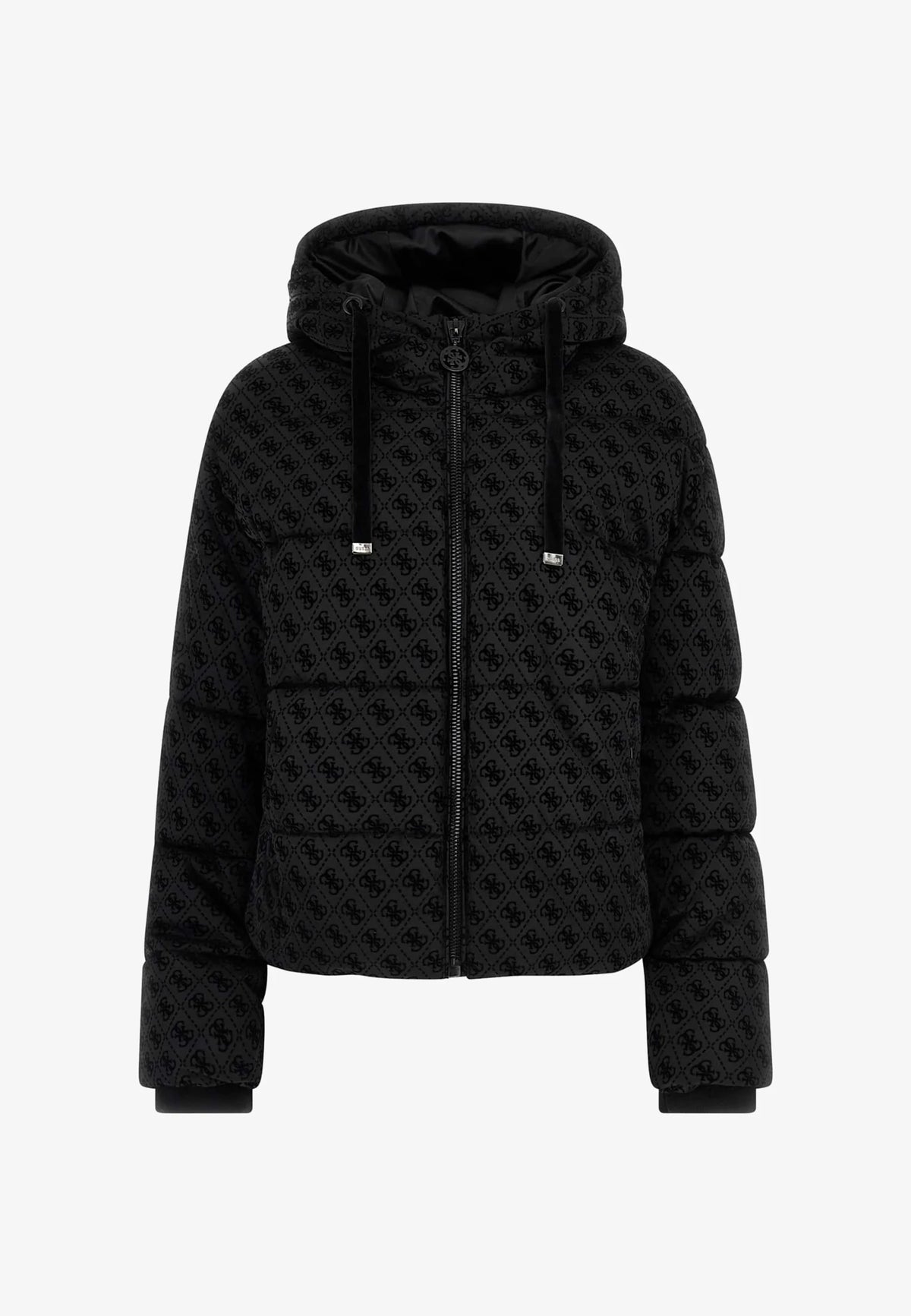 GIACCA INVERNALE GUESS LOGATA NERA SCHWARZ