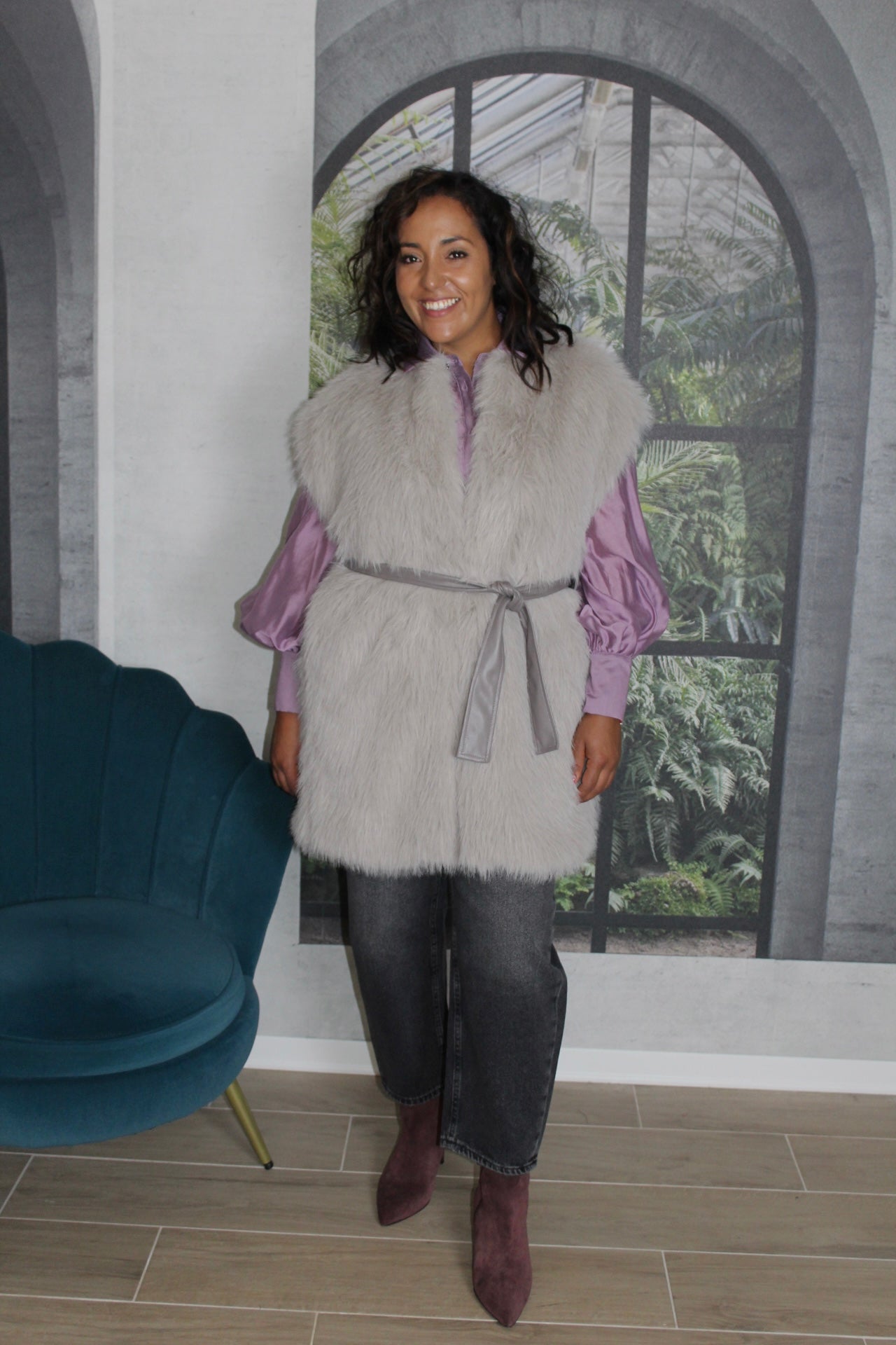 PELLICCIA KAOS GRIGIA