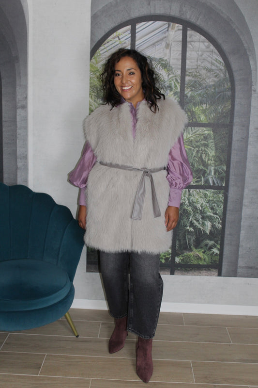 PELLICCIA KAOS GRIGIA