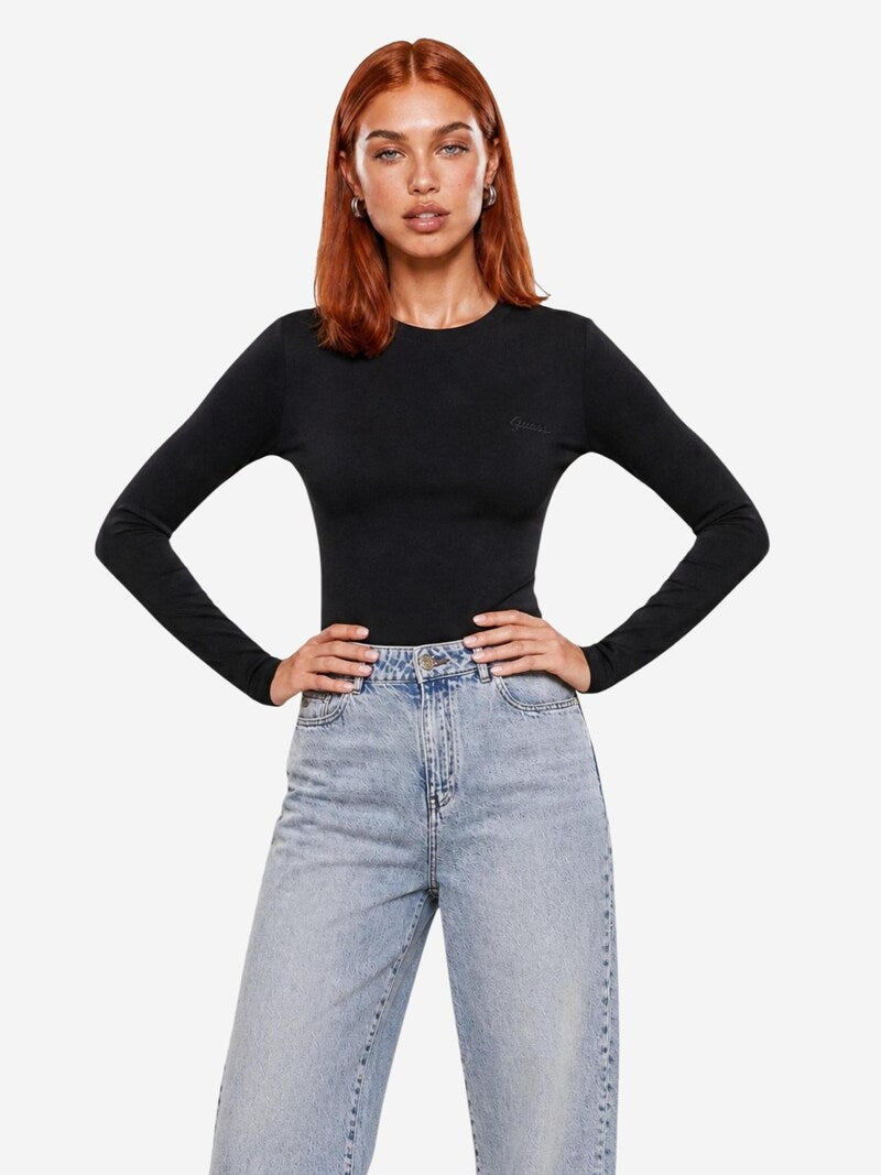 MAGLIA GUESS A MANICHE LUNGHE CHARA LONG SLEEVE KNIT TOP