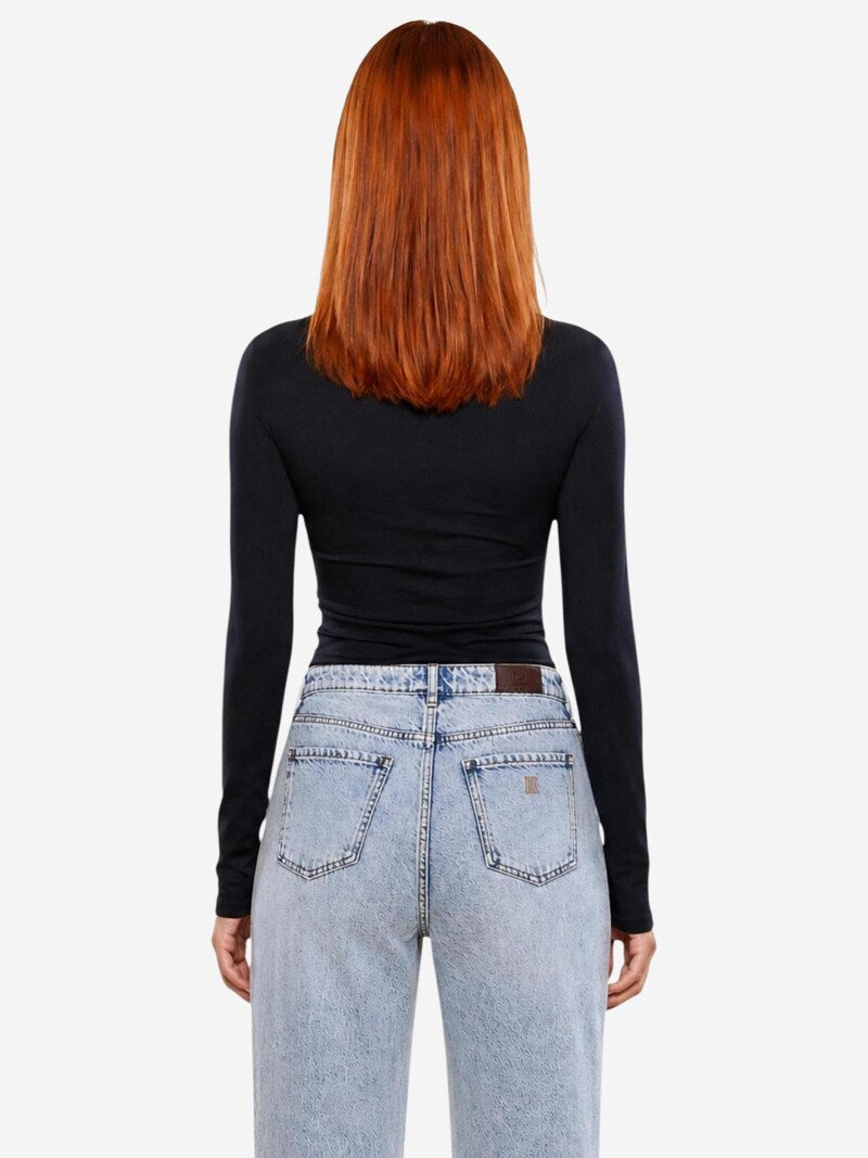 MAGLIA GUESS A MANICHE LUNGHE CHARA LONG SLEEVE KNIT TOP