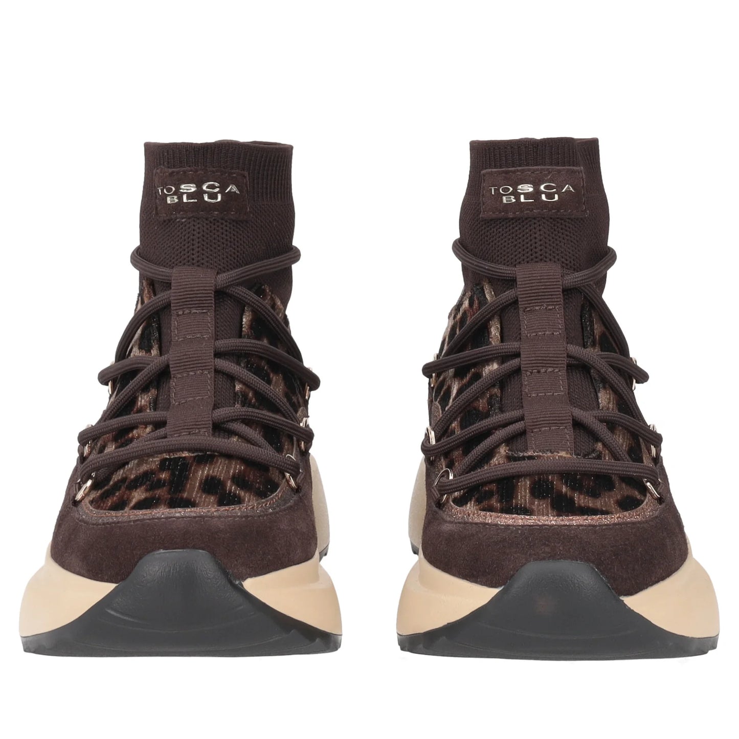 SNEAKER TOSCA BLU CHILL OUT CON STAMPA ANIMALIER TESTA DI MORO