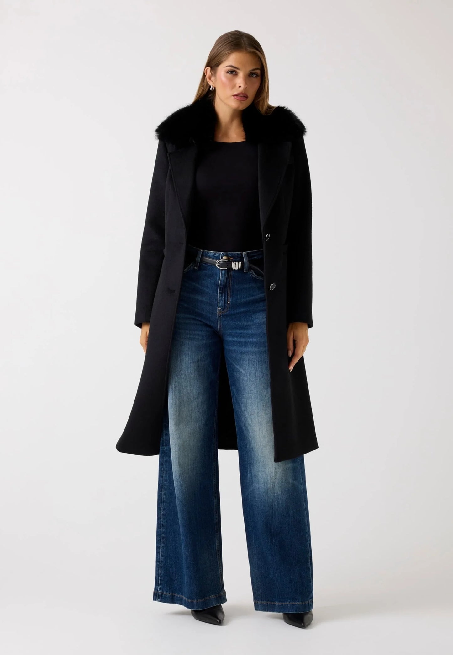 CAPPOTTO CLASSICO GUESS SCHWARZ