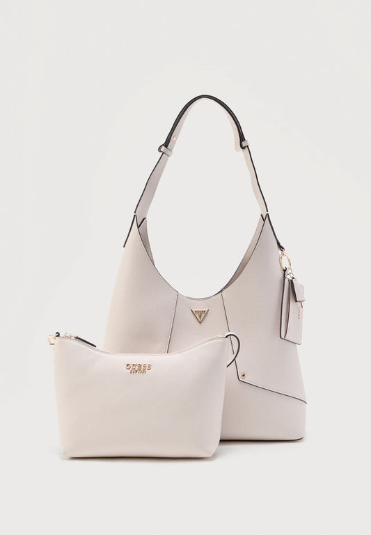 BORSA GUESS DARCY HOBO 2 IN 1 - Borsa tote - pietra